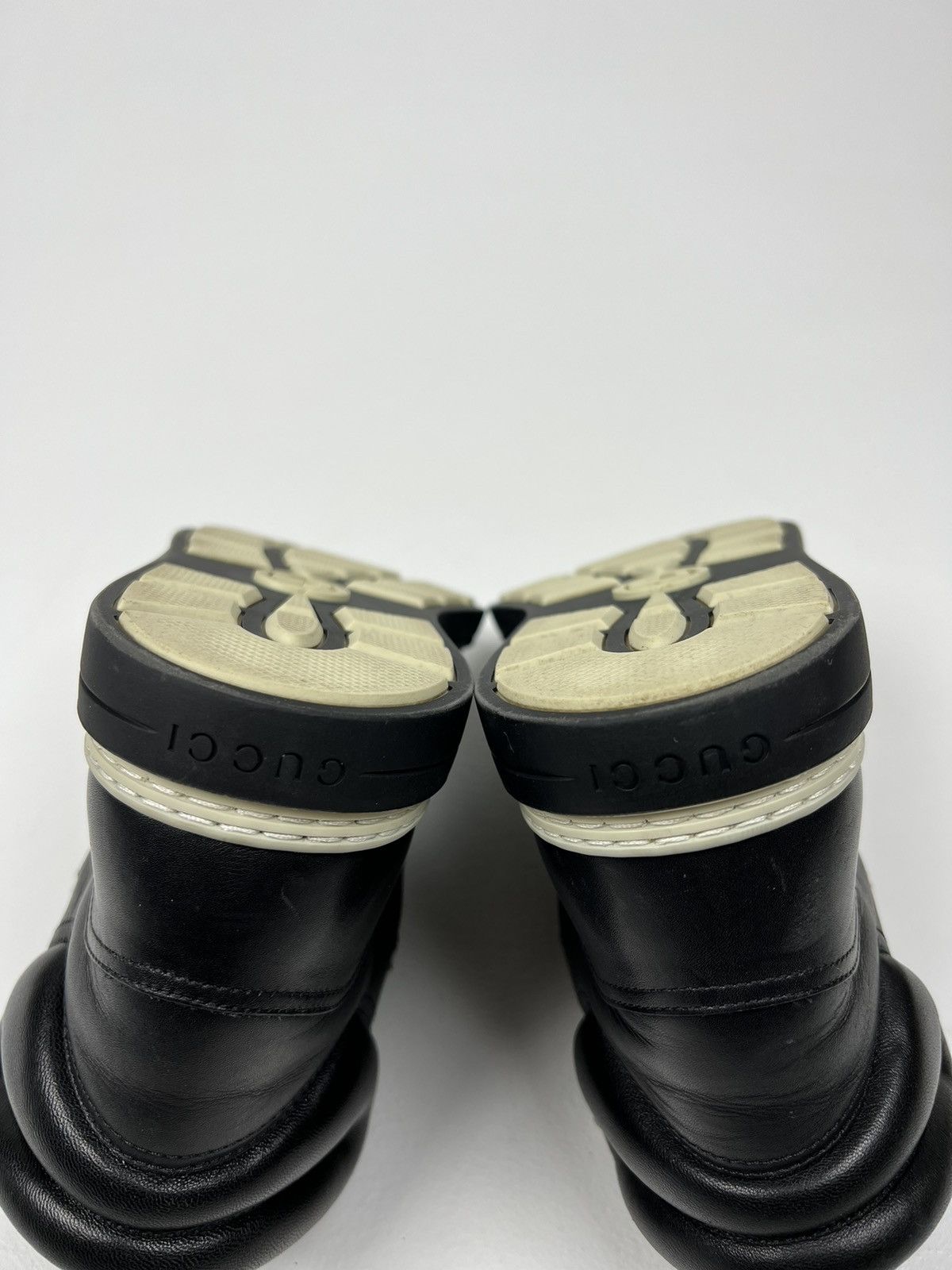 Gucci GUCCI Boots Leather Shoes GG Interlocking Logo Black Men’s Size US 6.5 / EU 39-40 - 14 Thumbnail