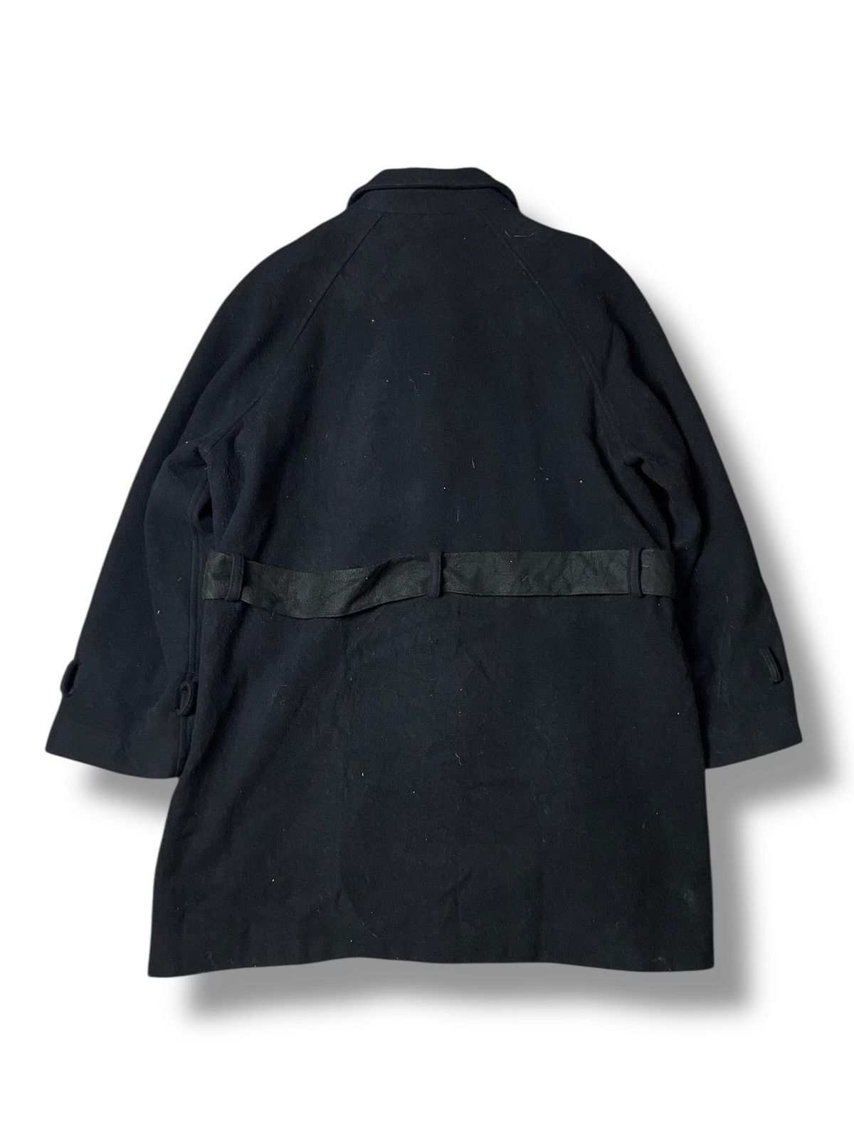 Y's Y’s x Yohji Yamamoto Long Wool Belted Coat (118) Size US XS / EU 42 / 0 - 7 Thumbnail