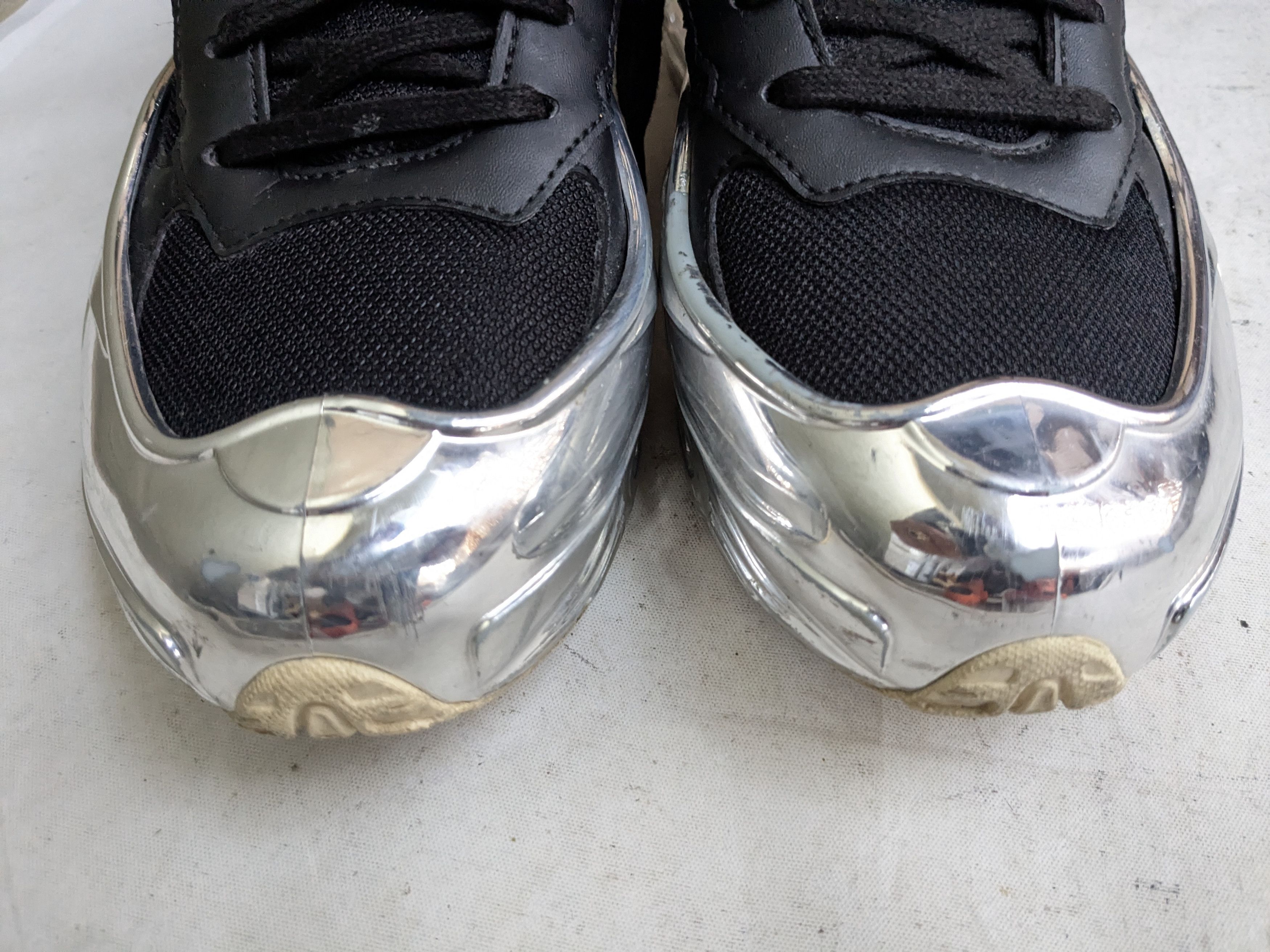Raf Simons Adidas x Raf Simons Ozweego Mirrored 7.5 Black Silver Size US 7.5 / EU 40-41 - 4 Thumbnail