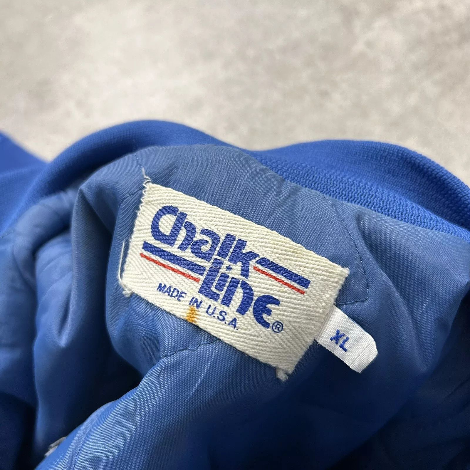 Chalk Line × NFL × Vintage BUFFALO BILLS CHALK LINE SATIN BOMBER JACKET SPELL OUT Size US XL / EU 56 / 4 - 5 Thumbnail