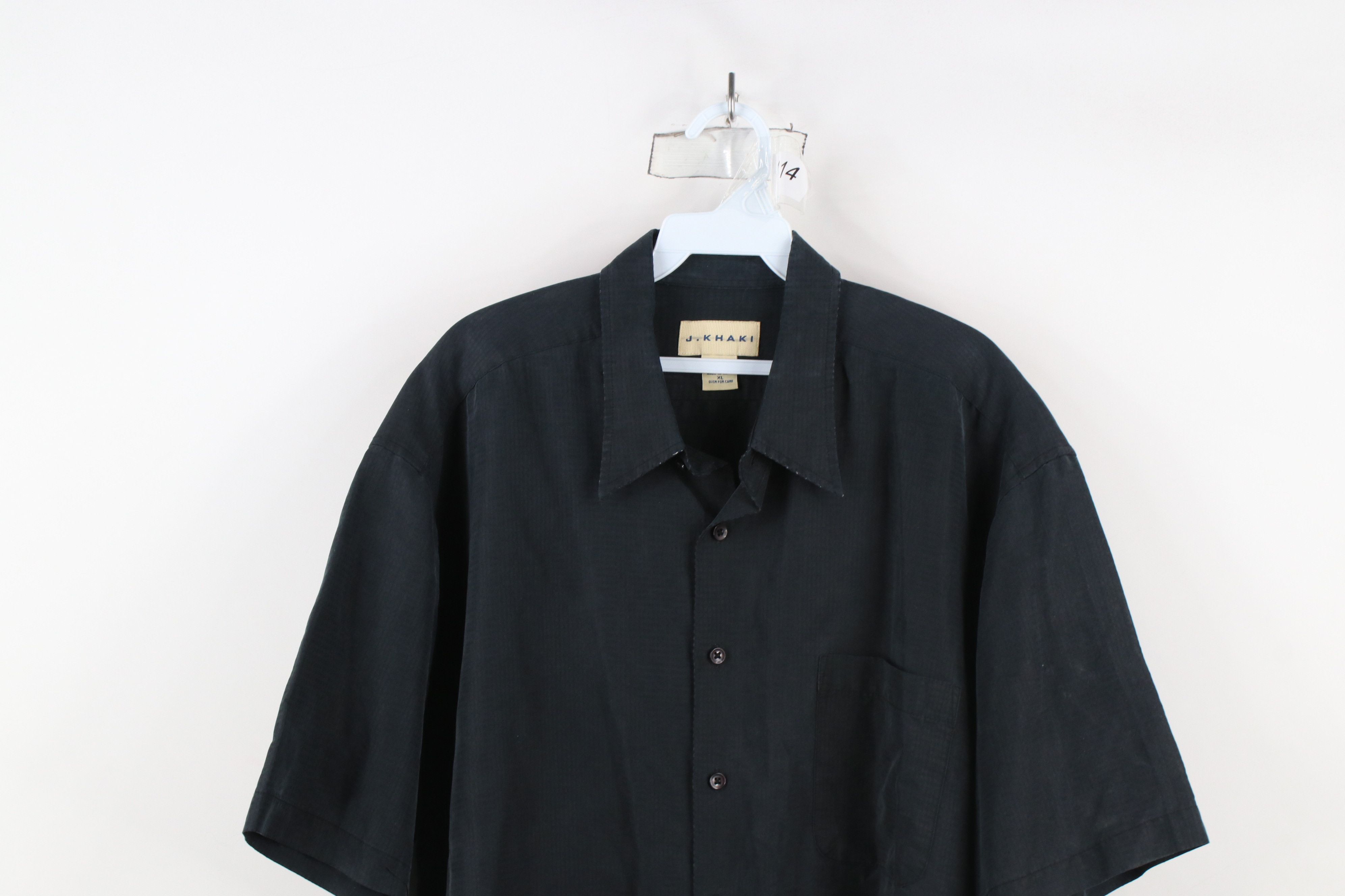 Vintage Vintage 90s Streetwear Baggy Microfiber Button Shirt Black Size US XL / EU 56 / 4 - 2 Thumbnail