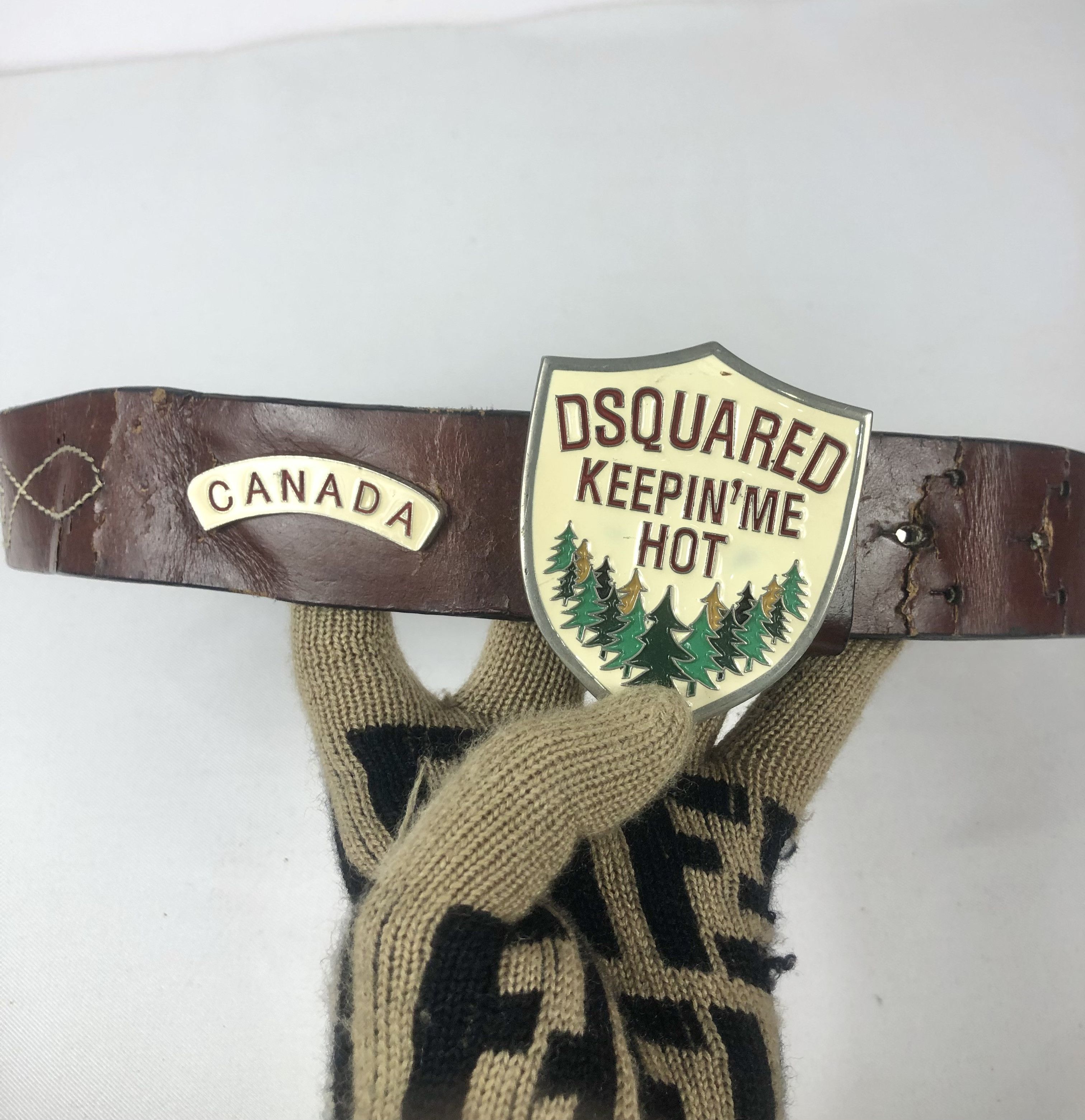 Dsquared2 Rare Vintage Dsquared2 Leather Buckle Belt Size ONE SIZE - 3 Thumbnail