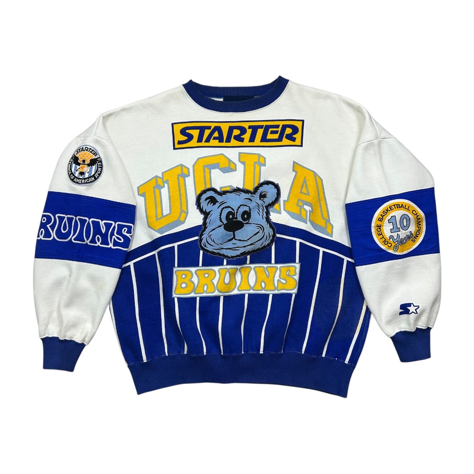 NCAA VTG 80s 90s UCLA BRUINS STARTER AOP SWEATSHIRT Size US L / EU 52-54 / 3 - 1 Thumbnail