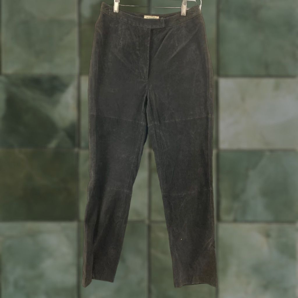 Vintage St Johns Bay Pants Womens 6 Suede Chino Mid Rise Pockets Straight Size 28" / US 6 / IT 42 - 1 Thumbnail