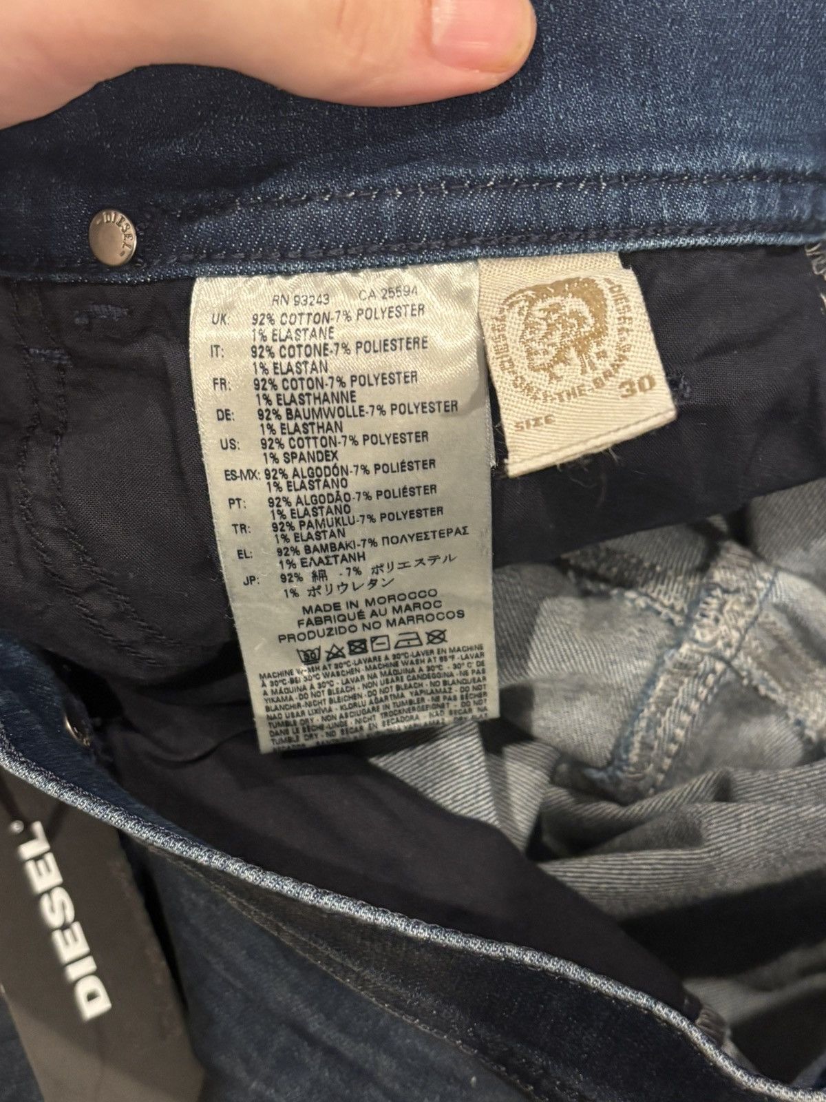 Diesel Diesel Slim Bootcut Lowleeh Jeans Womens 30 x 32 NWT Size 30" / US 8 / IT 44 - 4 Thumbnail
