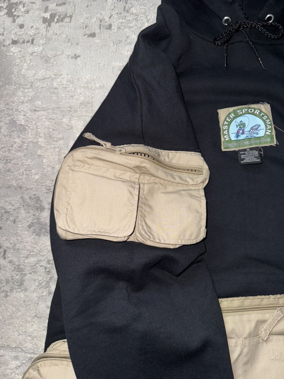 Hanes Custom Hanes x MasterSportsman MultiPocket distressed hoodie Size US XL / EU 56 / 4 - 6 Thumbnail