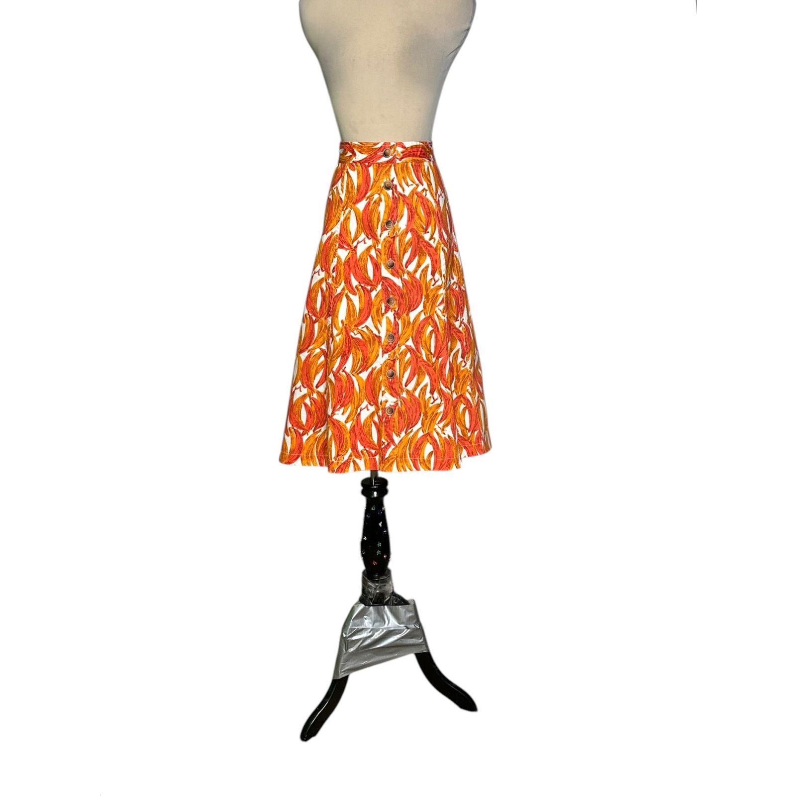 Anthropologie Anthropolgie Maeve Banana Grove Denim midi Skirt Size 12 Size 34" / US 12 / IT 48 - 13 Thumbnail