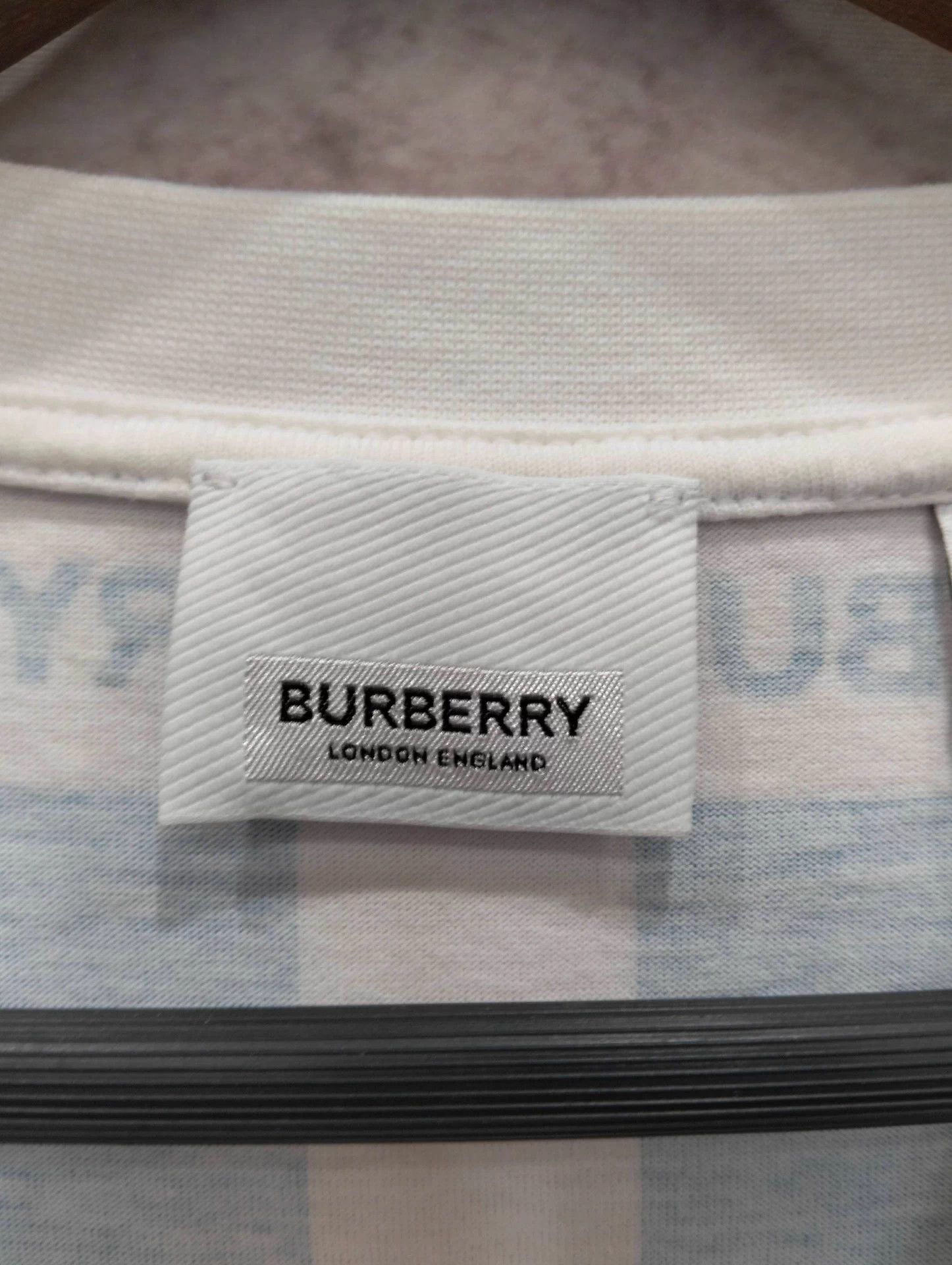 Burberry Burberry Blue Logo Print Short Sleeve Tee S Size US S / EU 44-46 / 1 - 4 Thumbnail