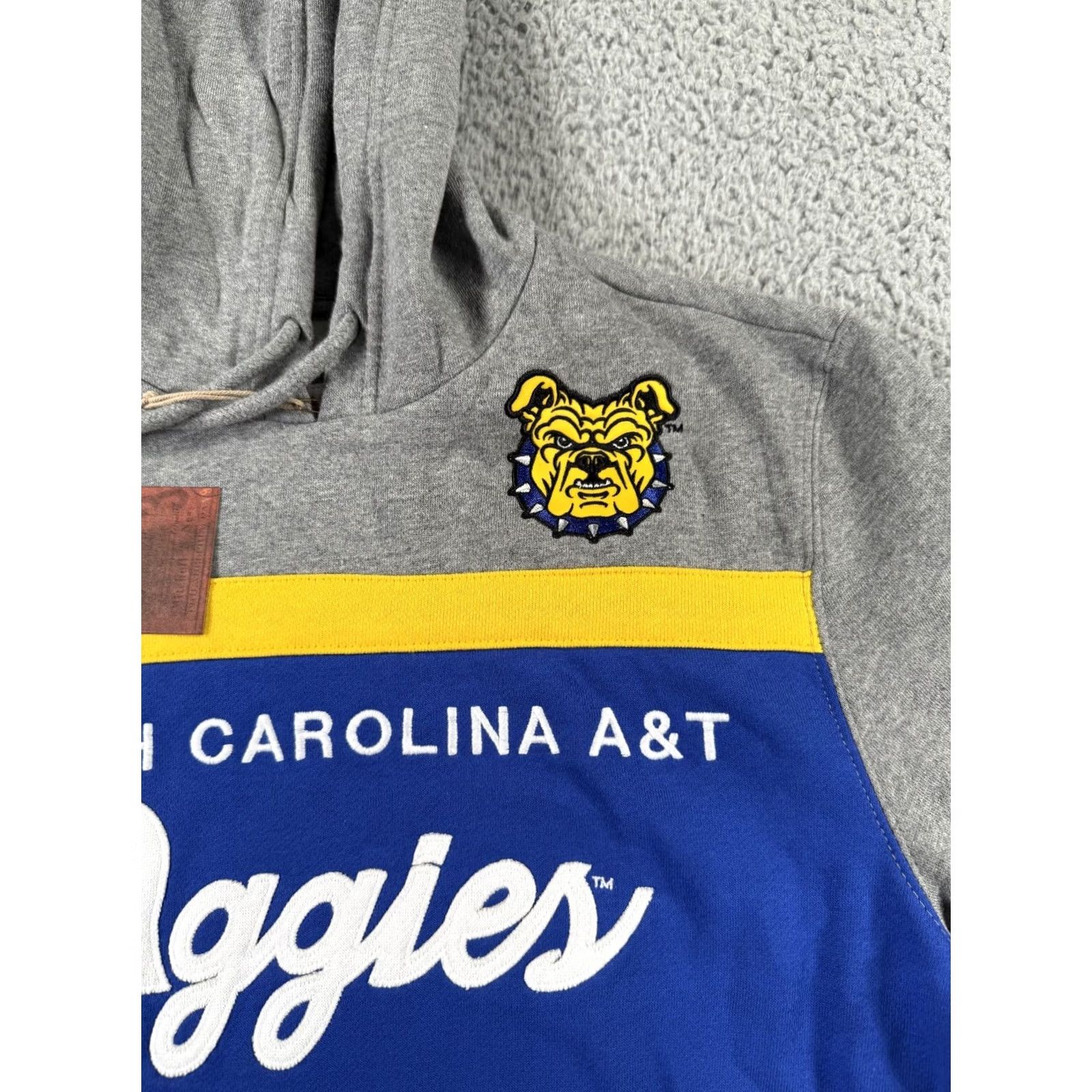 Mitchell & Ness Mitchell & Ness NCAA North Carolina A&T Aggies Hoodie Mens Small Blue Pullover Size US S / EU 44-46 / 1 - 5 Thumbnail