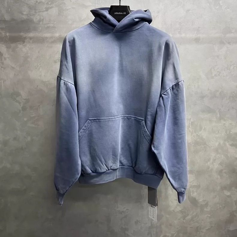 Balenciaga Balenciaga Blue Logo Gradual Wash Hoodie-dmc Size US S / EU 44-46 / 1 - 1 Thumbnail