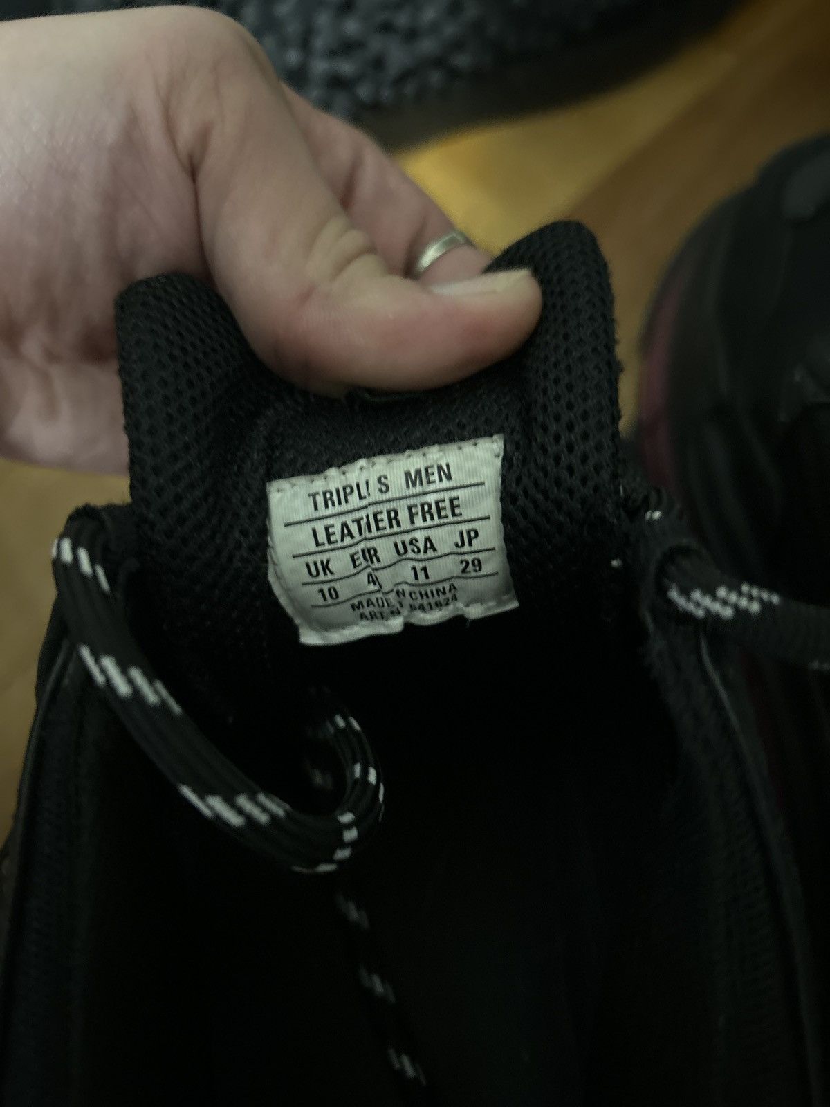Balenciaga Triple S (black men’s 10.5)