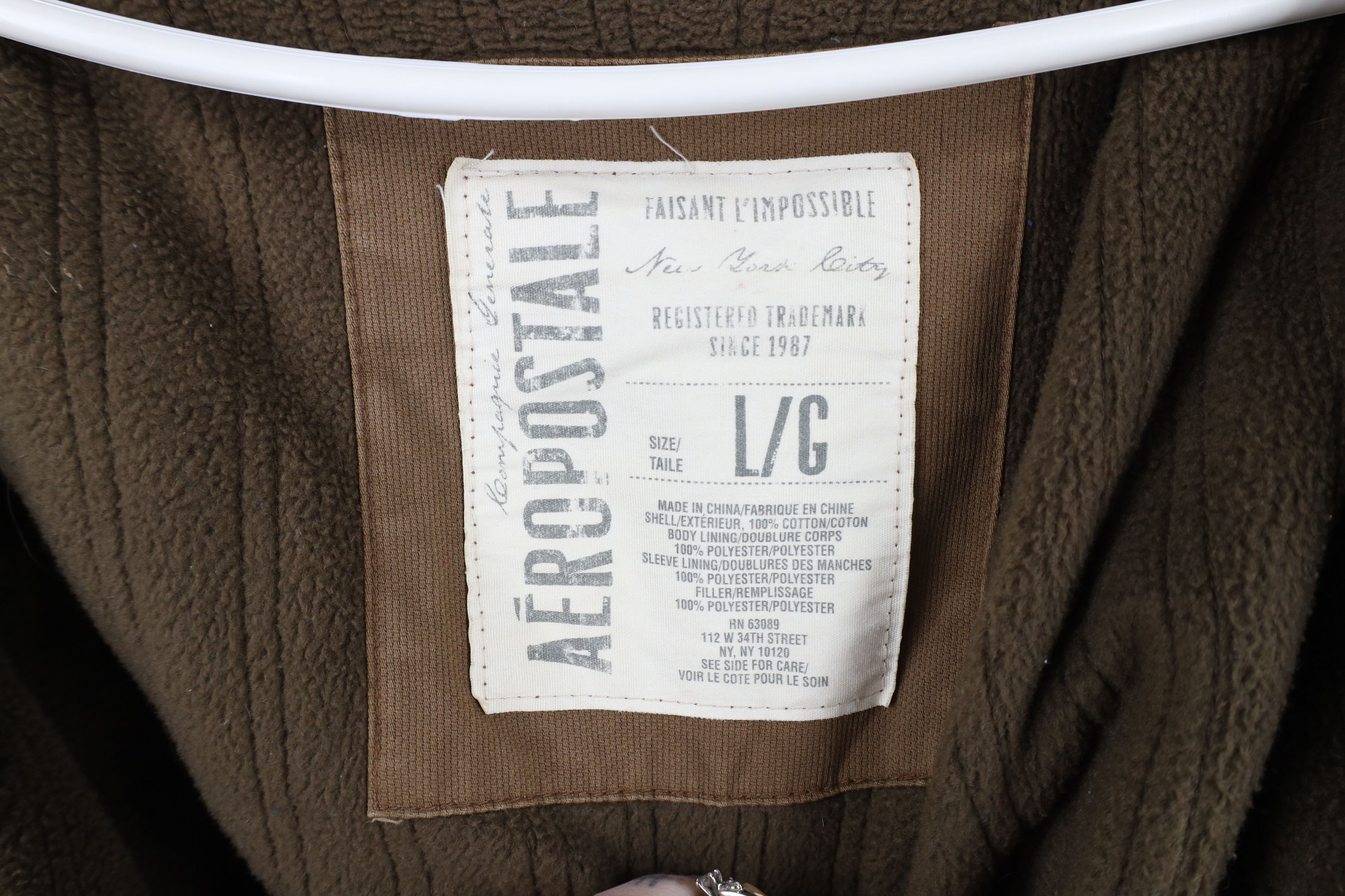 Aeropostale × Vintage Vintage 90s Y2K Aeropostale Lined Ribbed Canvas Jacket Size US L / EU 52-54 / 3 - 11 Thumbnail