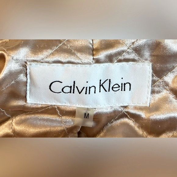 Calvin Klein Calvin Klein Beige Mid Length Faux Fur Coat~M~ Size M / US 6-8 / IT 42-44 - 6 Thumbnail
