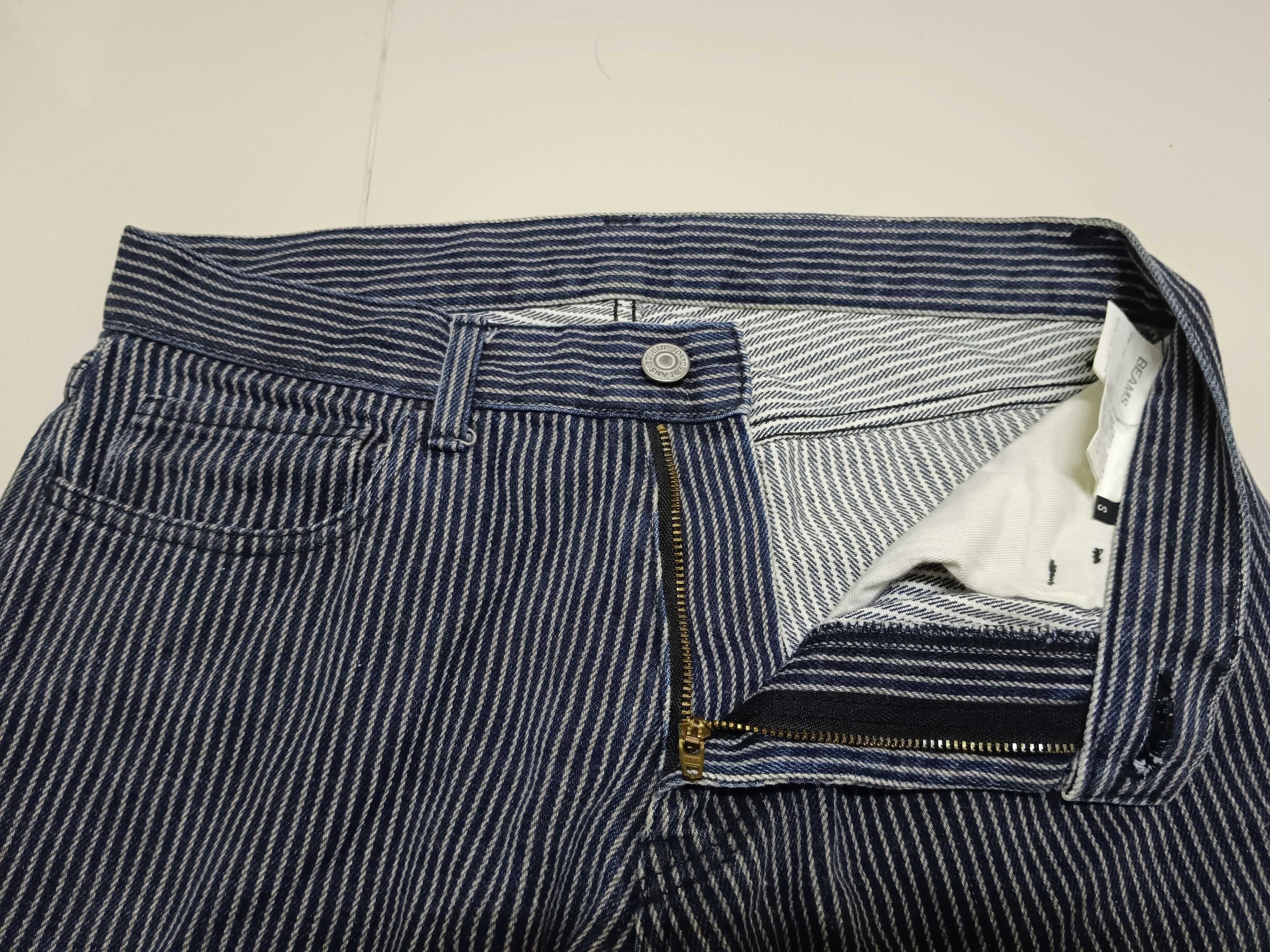 Beams Plus × If Six Was Nine Vintage Beams Tokyo Hickory Stripe Jeans Size US 28 / EU 44 - 4 Thumbnail