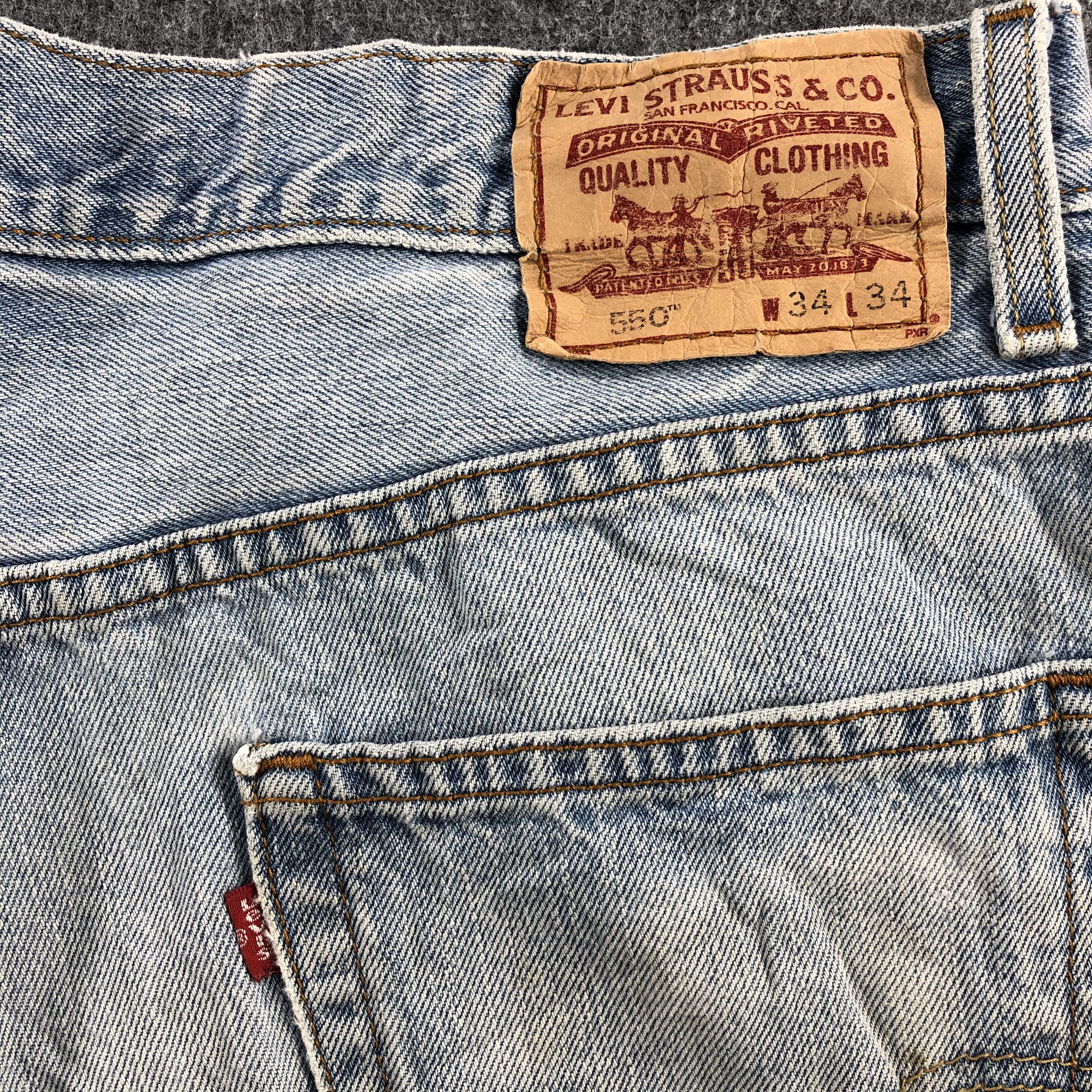Levi's × Vintage Vintage Light Wash Levis Jeans Lot 550-JM795 Size US 34 / EU 50 - 6 Thumbnail