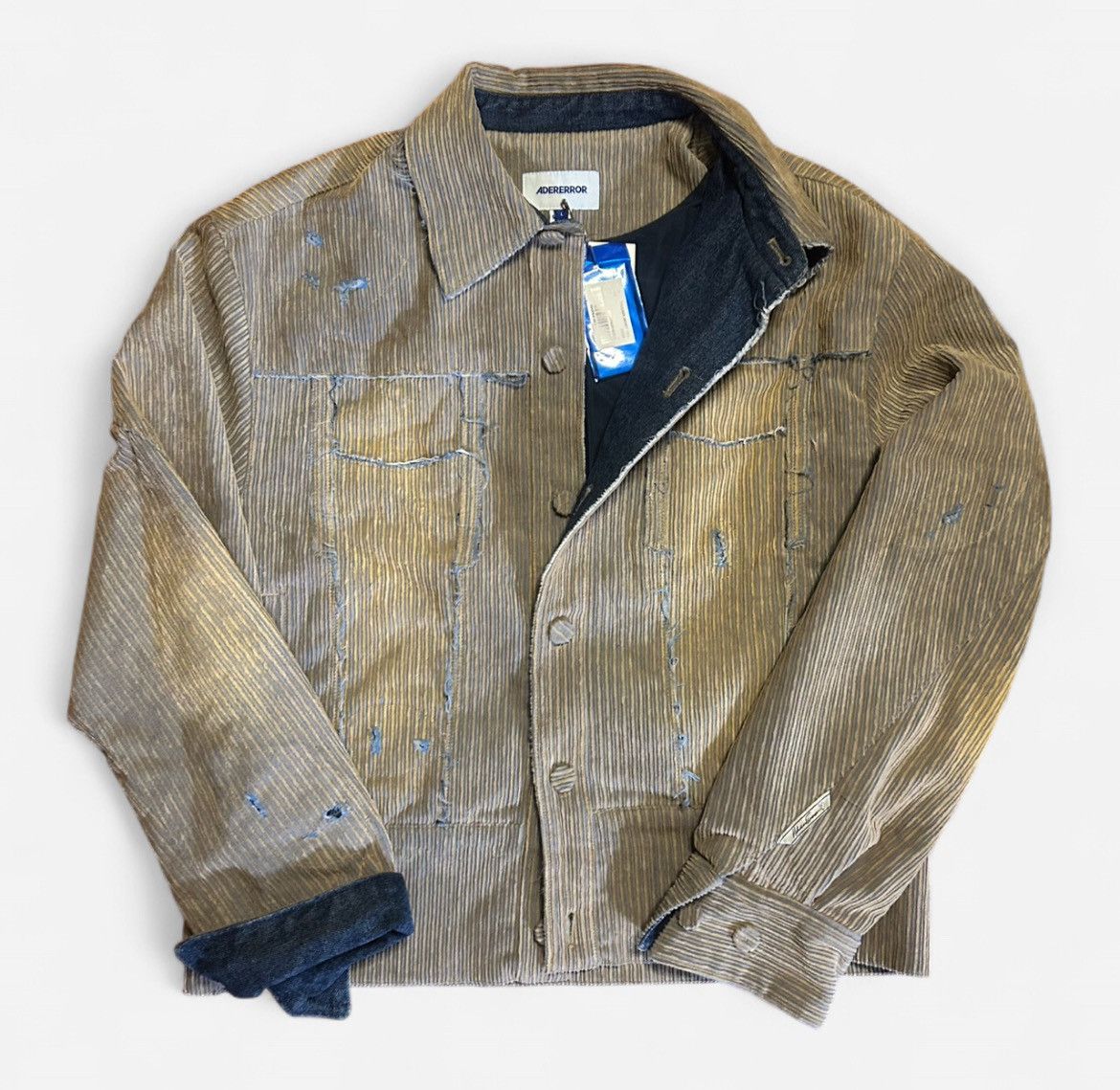 Ader Error Ader Error Carid Aging Jean Jacket Denim Large Size US L / EU 52-54 / 3 - 1 Thumbnail