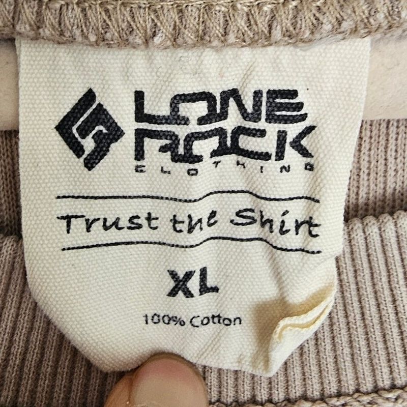 Lone Flag Lone Rock Lariat Lodge Brewing Co Mens Sweater Sz XL Graphic Size US XL / EU 56 / 4 - 6 Thumbnail