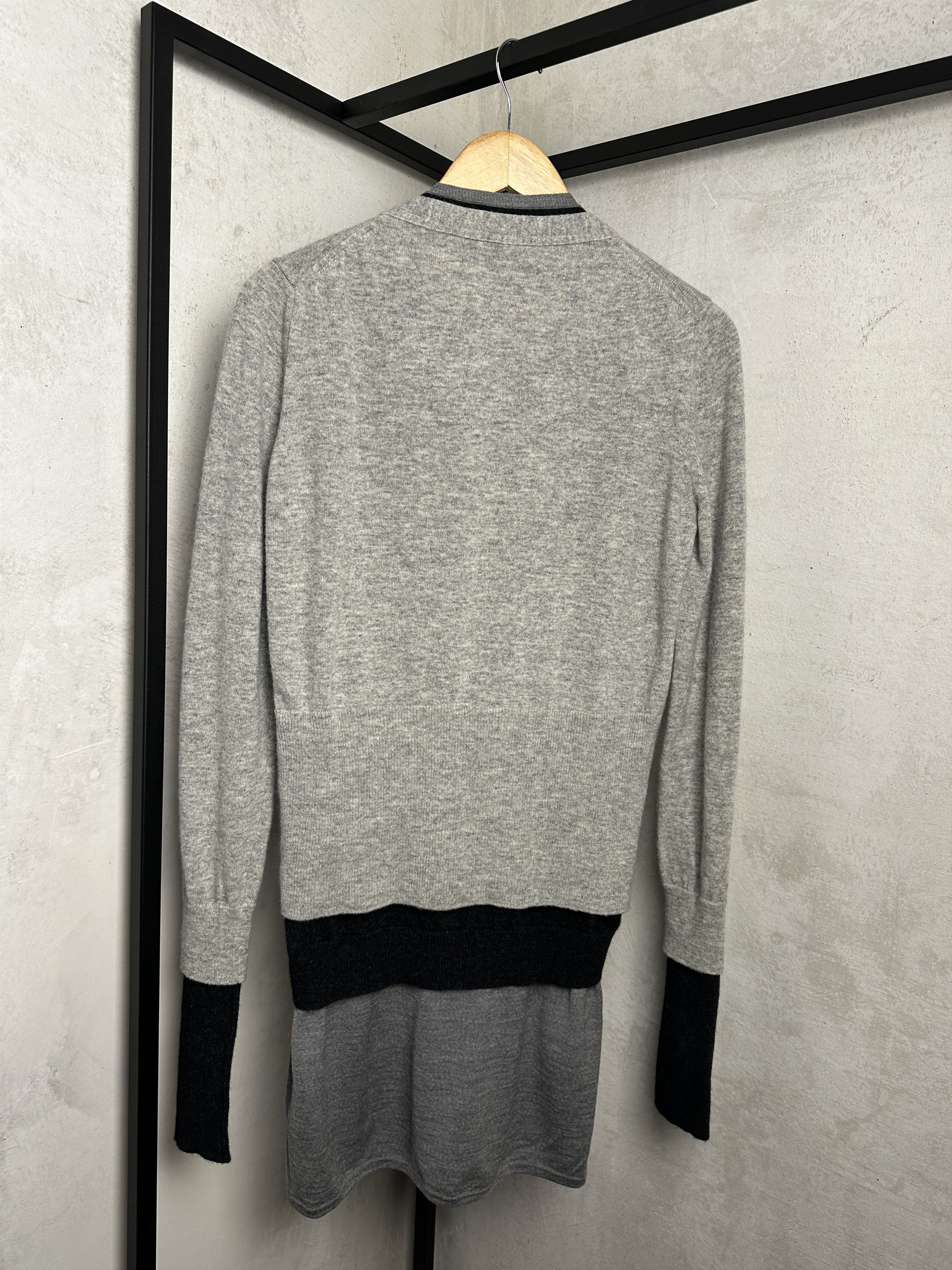 Saint Laurent Paris Yves Saint Laurent Archive FW08 Wool Layered Cardigan Size M / US 6-8 / IT 42-44 - 11 Thumbnail