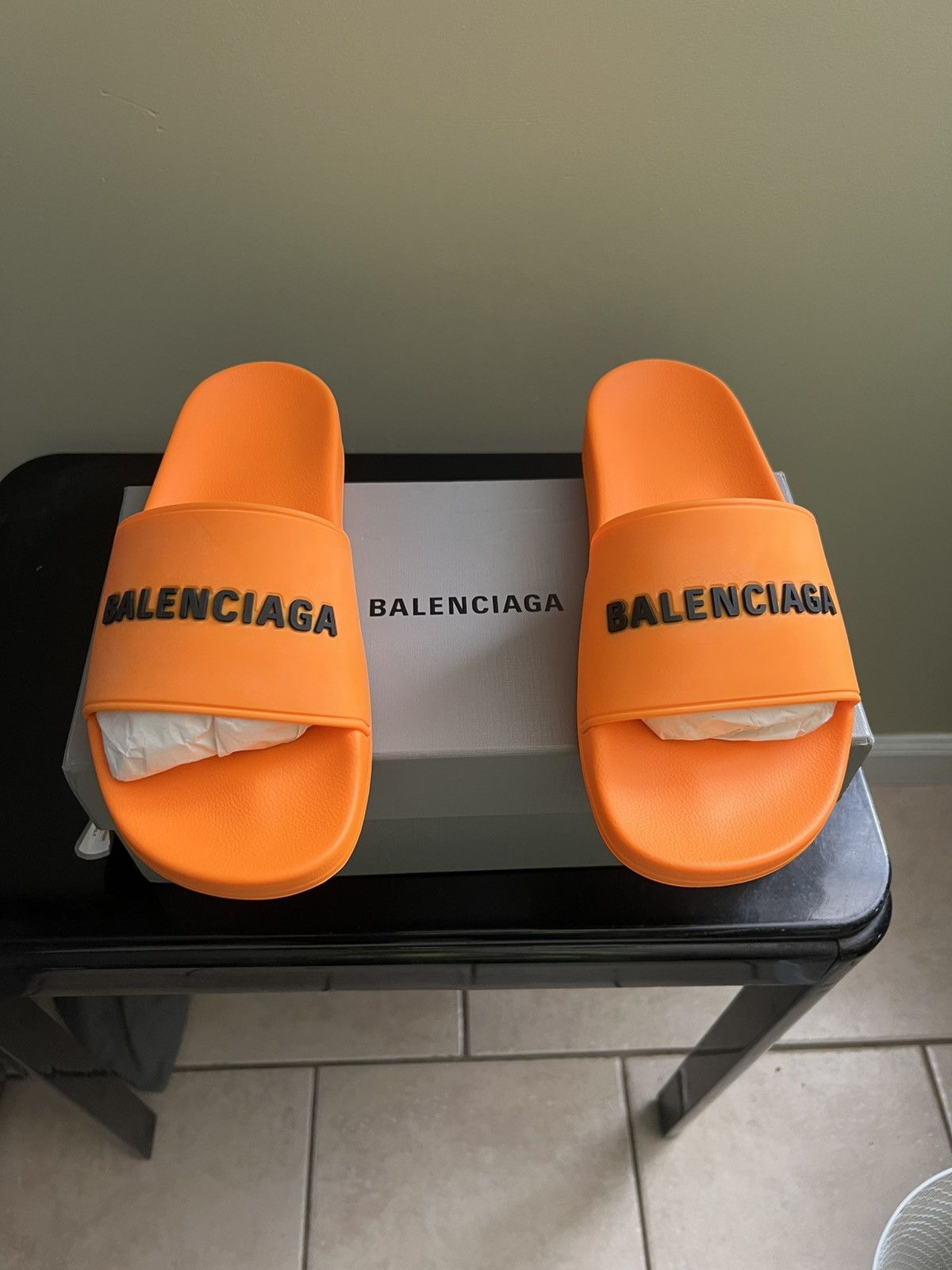 Balenciaga BALENCIAGA Pool Slides [SIZE 9] Size US 9 / EU 42 - 1 Thumbnail