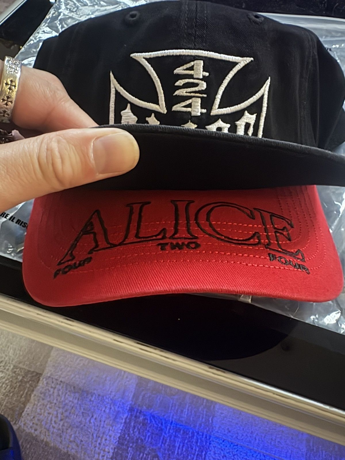 Alice Hollywood Alice hollywood x 424 moto cap LA exclusive Size ONE SIZE - 2 Thumbnail