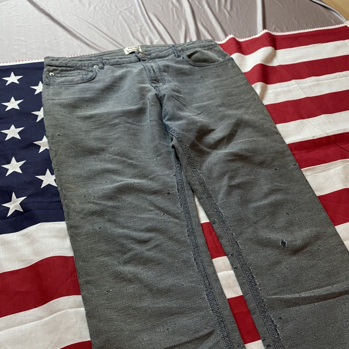 Acne Studios × Japanese Brand Rarest Ance Studios distressed inside out avant-garde jeans Size US 32 / EU 48 - 8 Thumbnail