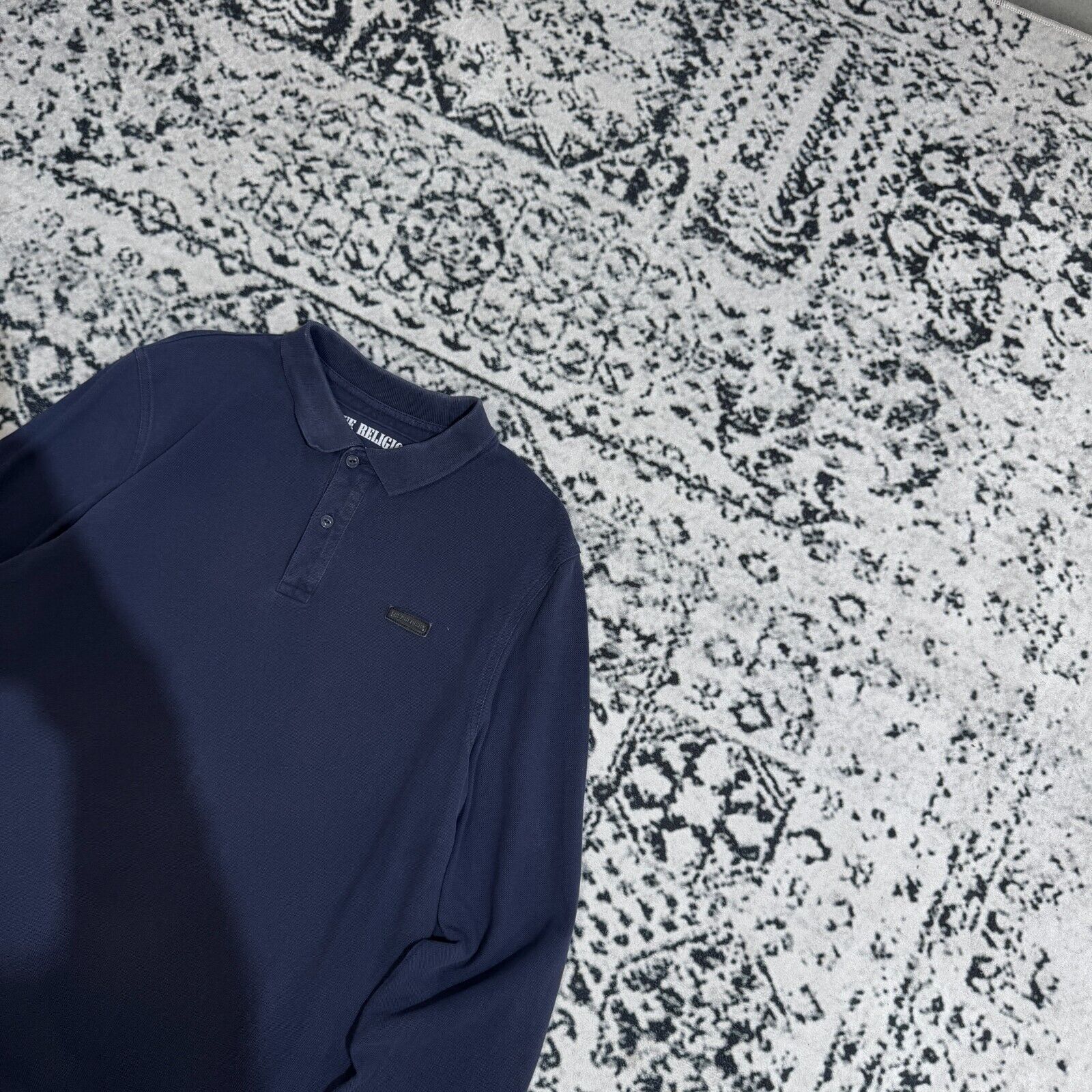 True Religion × Vintage Vintage True Religion Navy Cotton Polo Rugby Shirt Size L Size US L / EU 52-54 / 3 - 5 Thumbnail