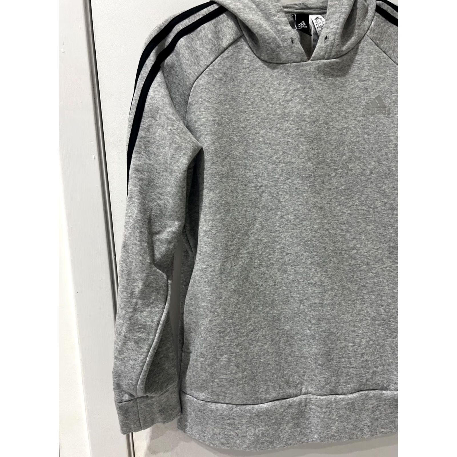 Adidas Adidas Sweatshirt Hooded Pullover Women's Medium Gray Black Sweatshirt Jacket Sweatshirt Hoodie Sweater Fall Winter Size M / US 6-8 / IT 42-44 - 2 Thumbnail