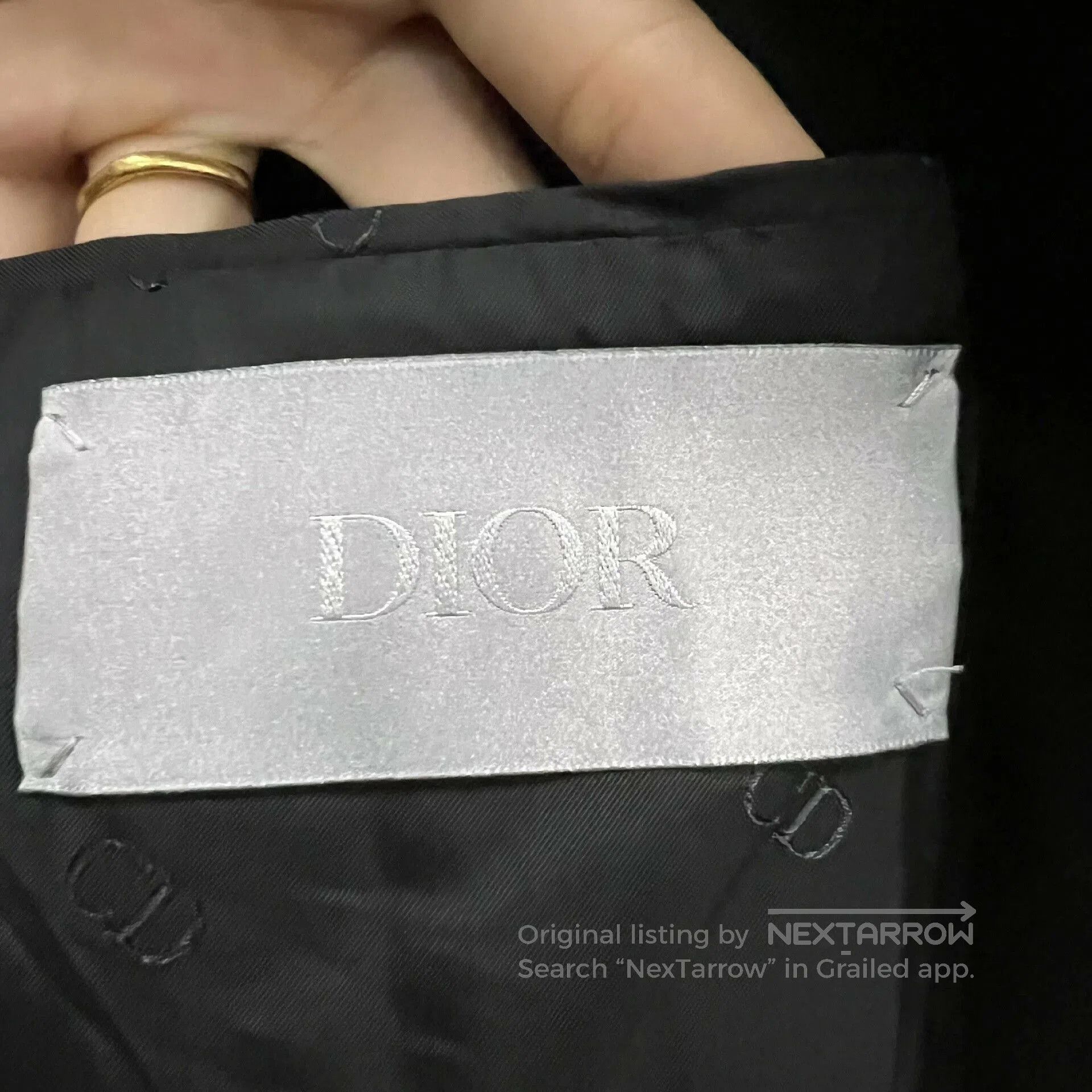Dior black belted coat with lapel from Dior. Size US XXL / EU 58 / 5 - 3 Thumbnail