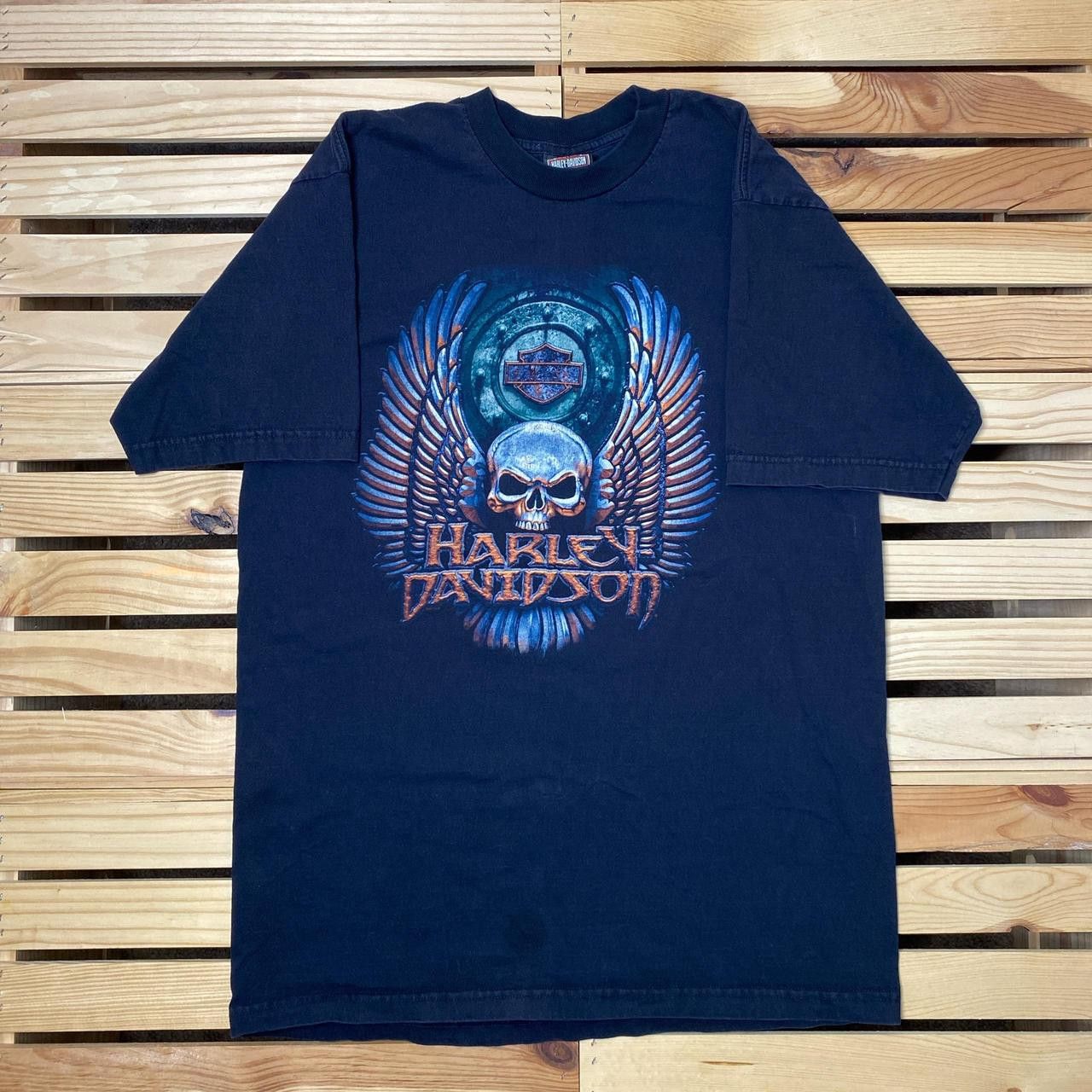Harley Davidson Vintage Harley Davidson 2003 Black Biker Tee Size Large Size US L / EU 52-54 / 3 - 1 Thumbnail