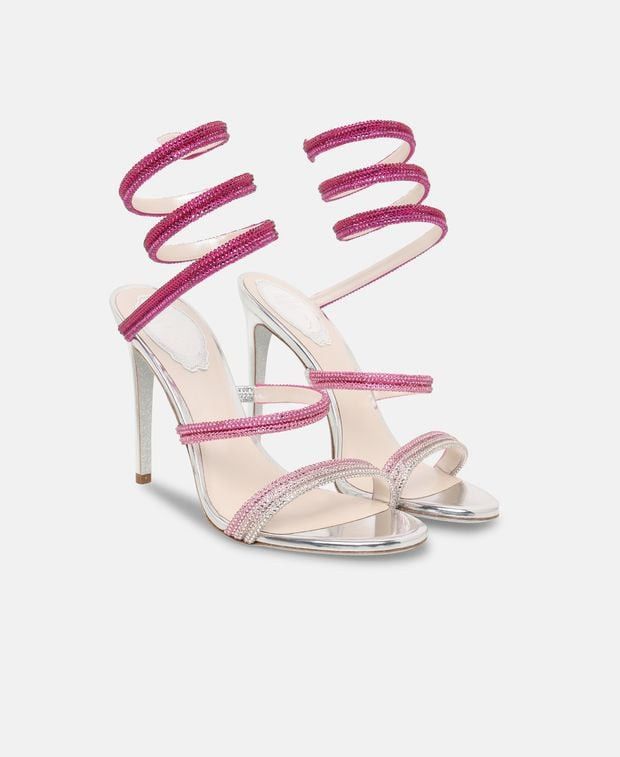 Sandals with calf lacing