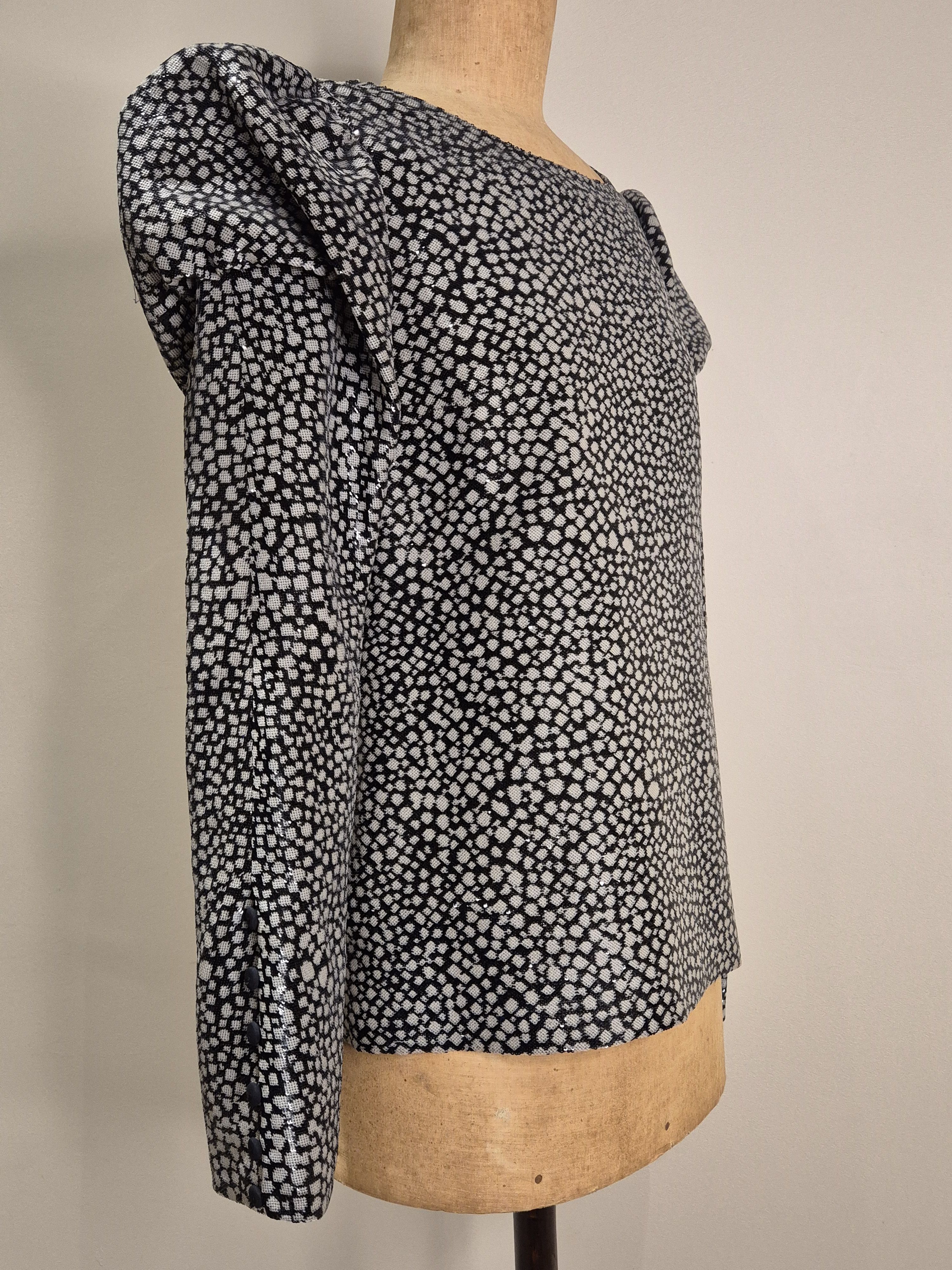 Fendi Fendi microsequinned silk top Size S / US 4 / IT 40 - 4 Thumbnail