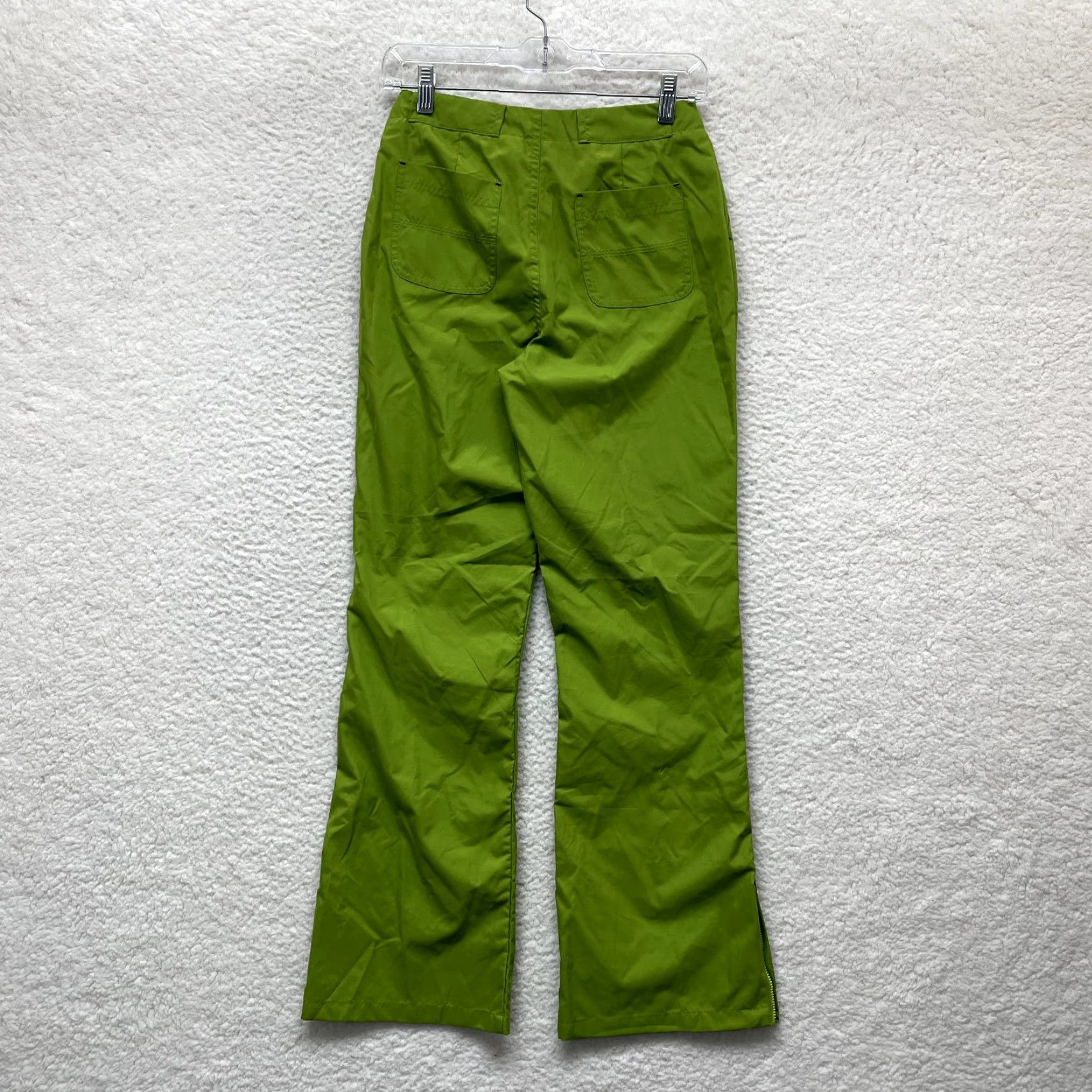 Vintage VINTAGE Kru Scrub Pants XS Small Womens Lime Green Flare Medical Nurse 0 2 24 25 Women XS Green Flare Scrub Pants Size 26" / US 2 / IT 38 - 2 Thumbnail