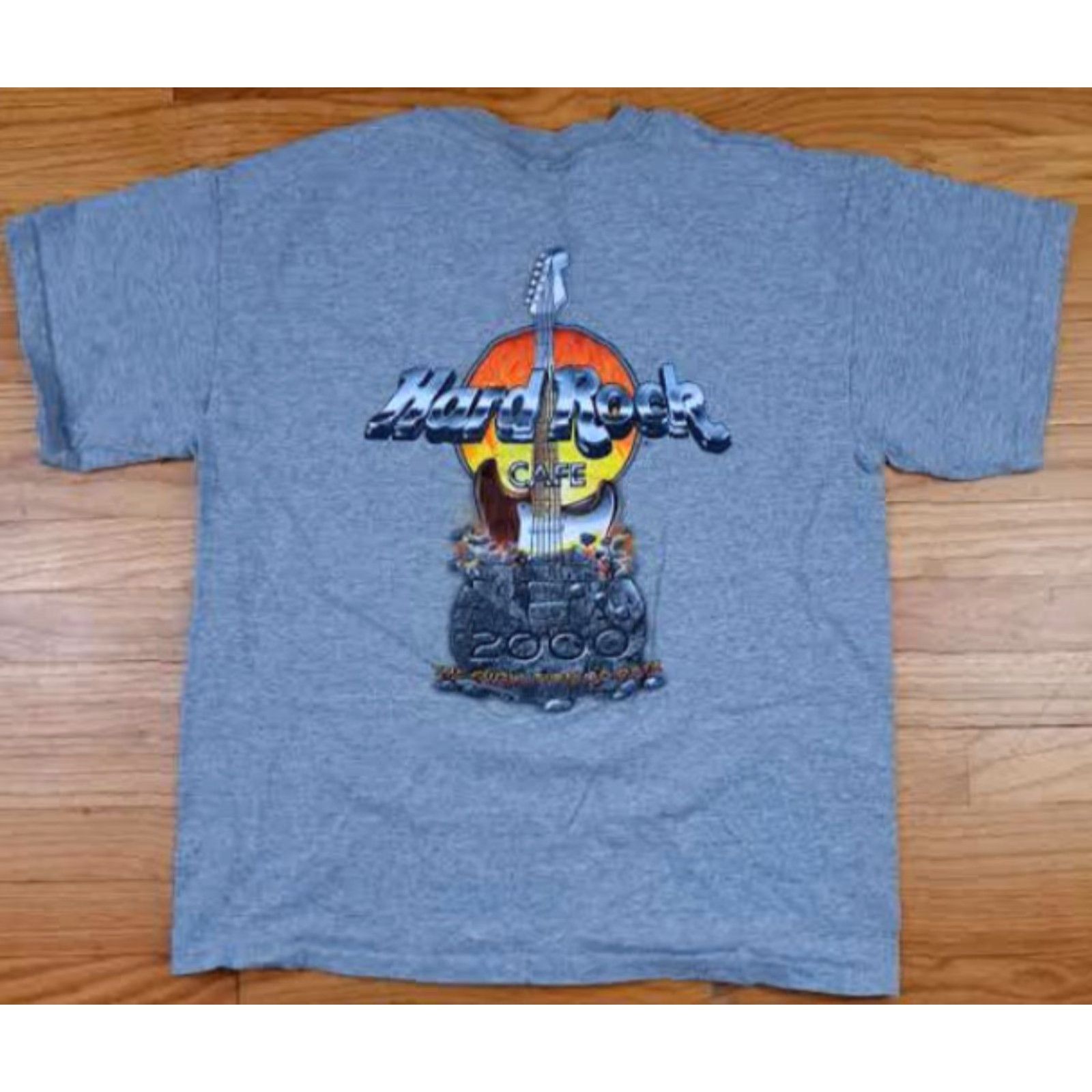 Hard Rock Cafe VINTAGE Hard Rock Cafe T-Shirt Shirt Mens L 90s USA Gray Size US L / EU 52-54 / 3 - 6 Thumbnail