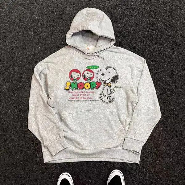 Japanese Brand Hiroko x moto Grey All-match Vintage Puppy Print Hoodie Size US L / EU 52-54 / 3 - 3 Thumbnail