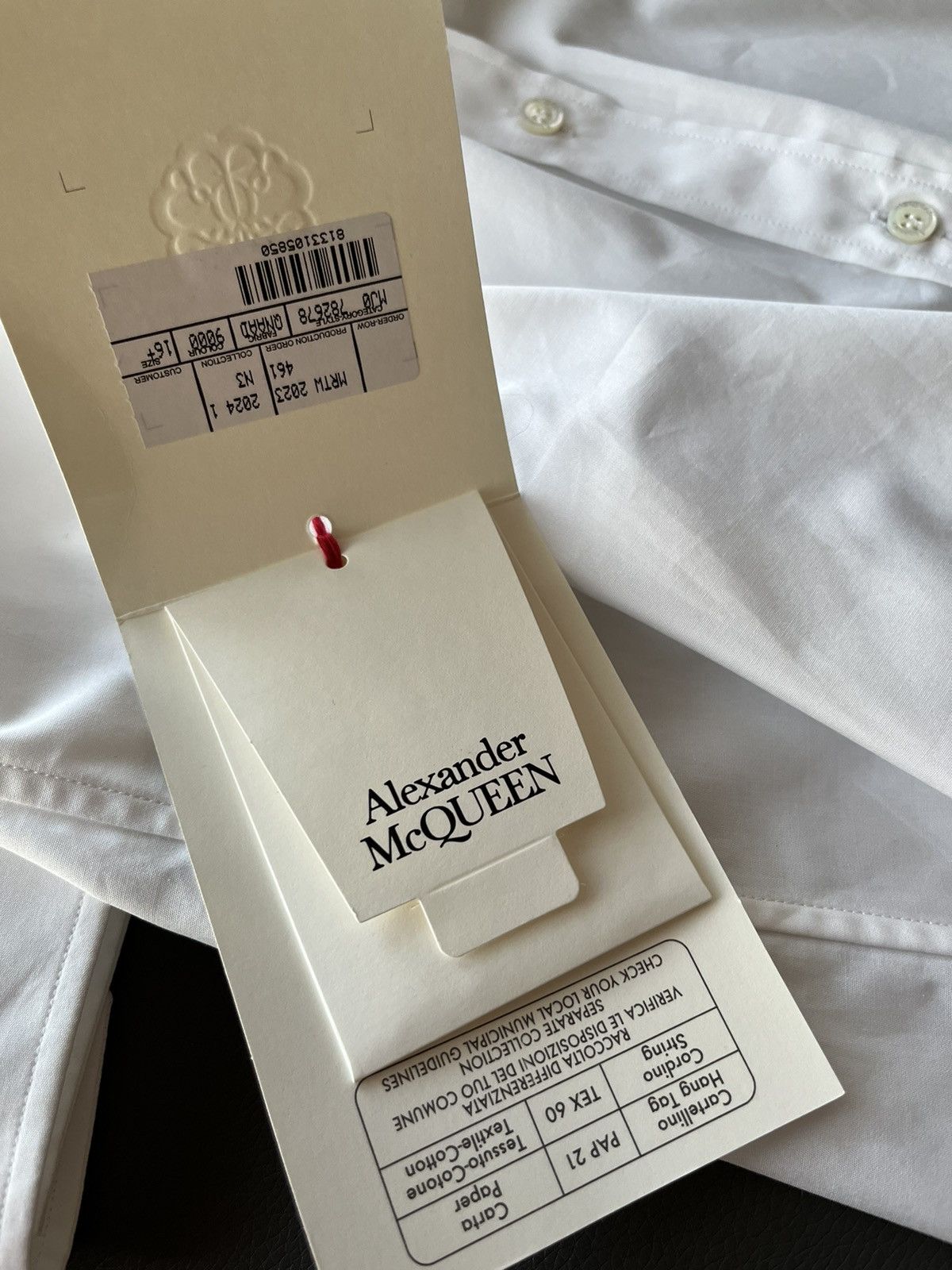 Alexander McQueen × MCQ × McQ Alexander McQueen Brand New Alexander McQueen Super Runway Shirt RARE Size US L / EU 52-54 / 3 - 7 Thumbnail