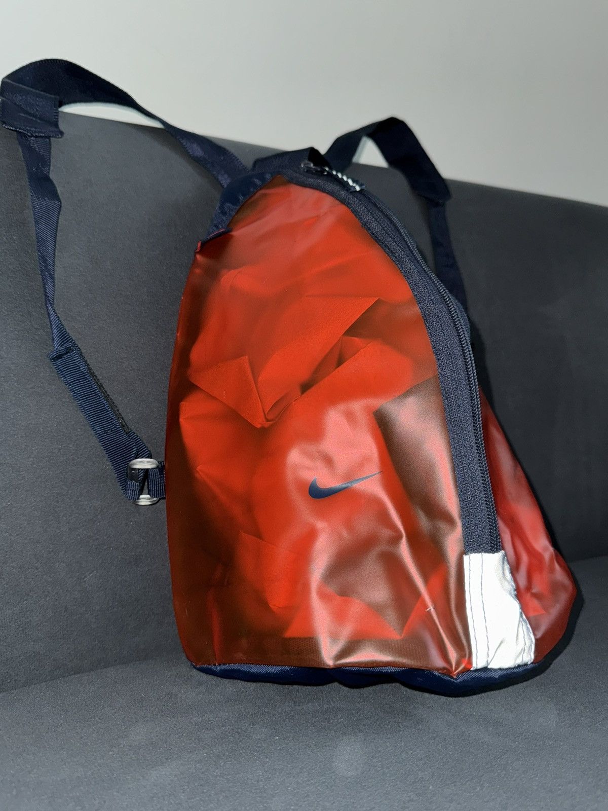 Nike RareVintage Nike 2001 Transluscent Poly Vinyl Mini Back Pack Size ONE SIZE - 1 Thumbnail