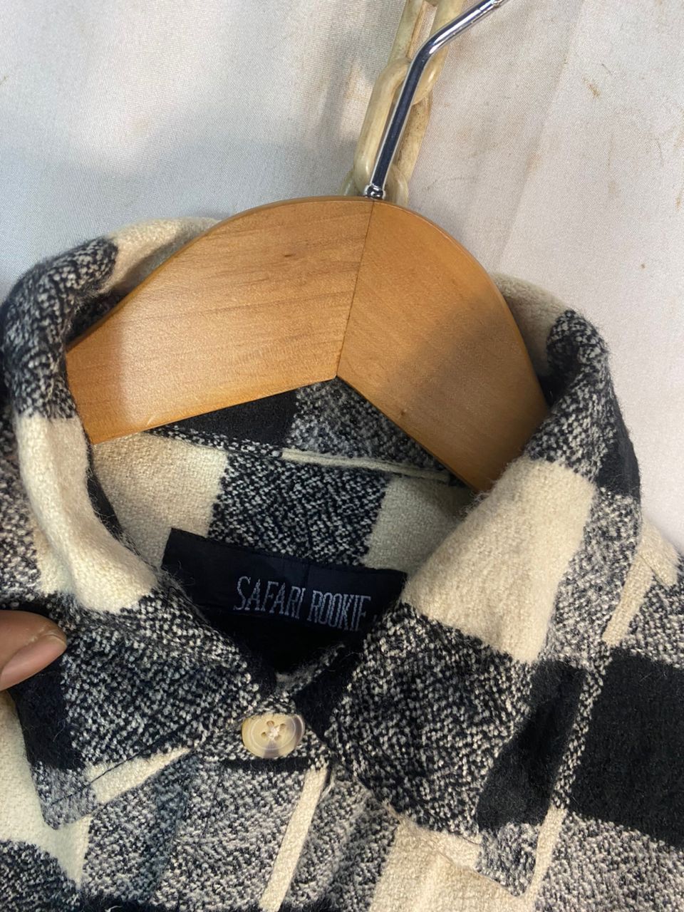 Flannel × Japanese Brand × Vintage Vintage safari rookie wool flannel button up shirt Size US L / EU 52-54 / 3 - 6 Thumbnail