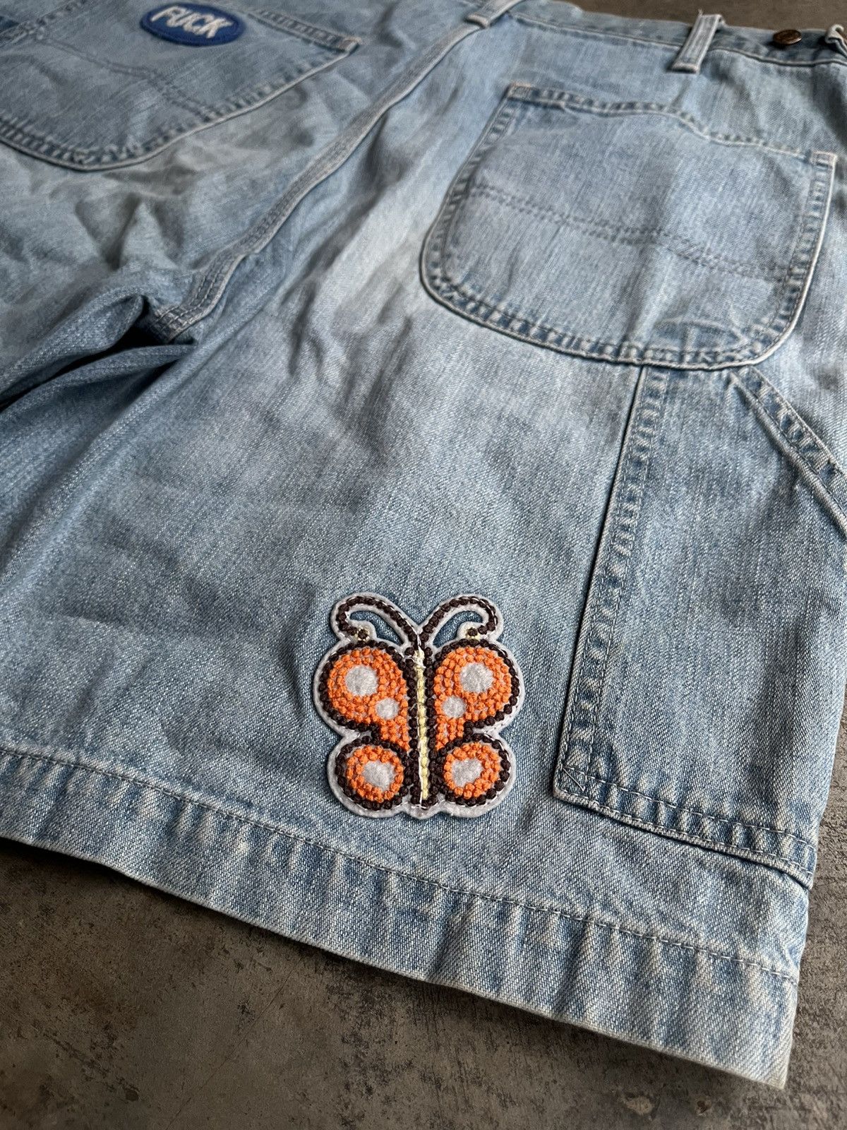Hysteric Glamour HYSTERIC GLAMOUR CARPENTER EMBROIDERED PATCHES SHORT PANTS Size US 29 - 4 Thumbnail