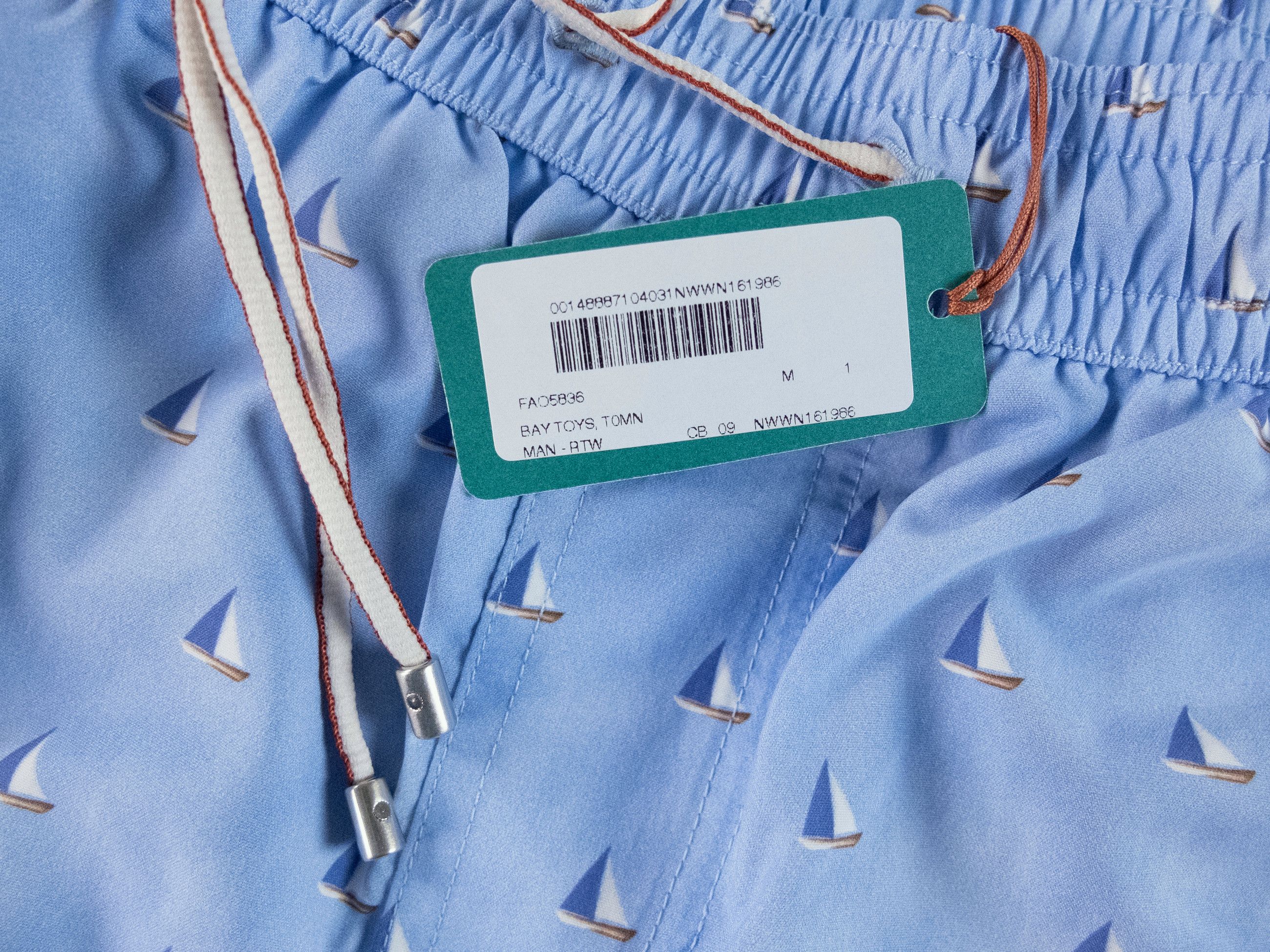 Loro Piana LORO PIANA blue Bay Toys sail print swim shorts Medium Size US 32 / EU 48 - 2 Thumbnail
