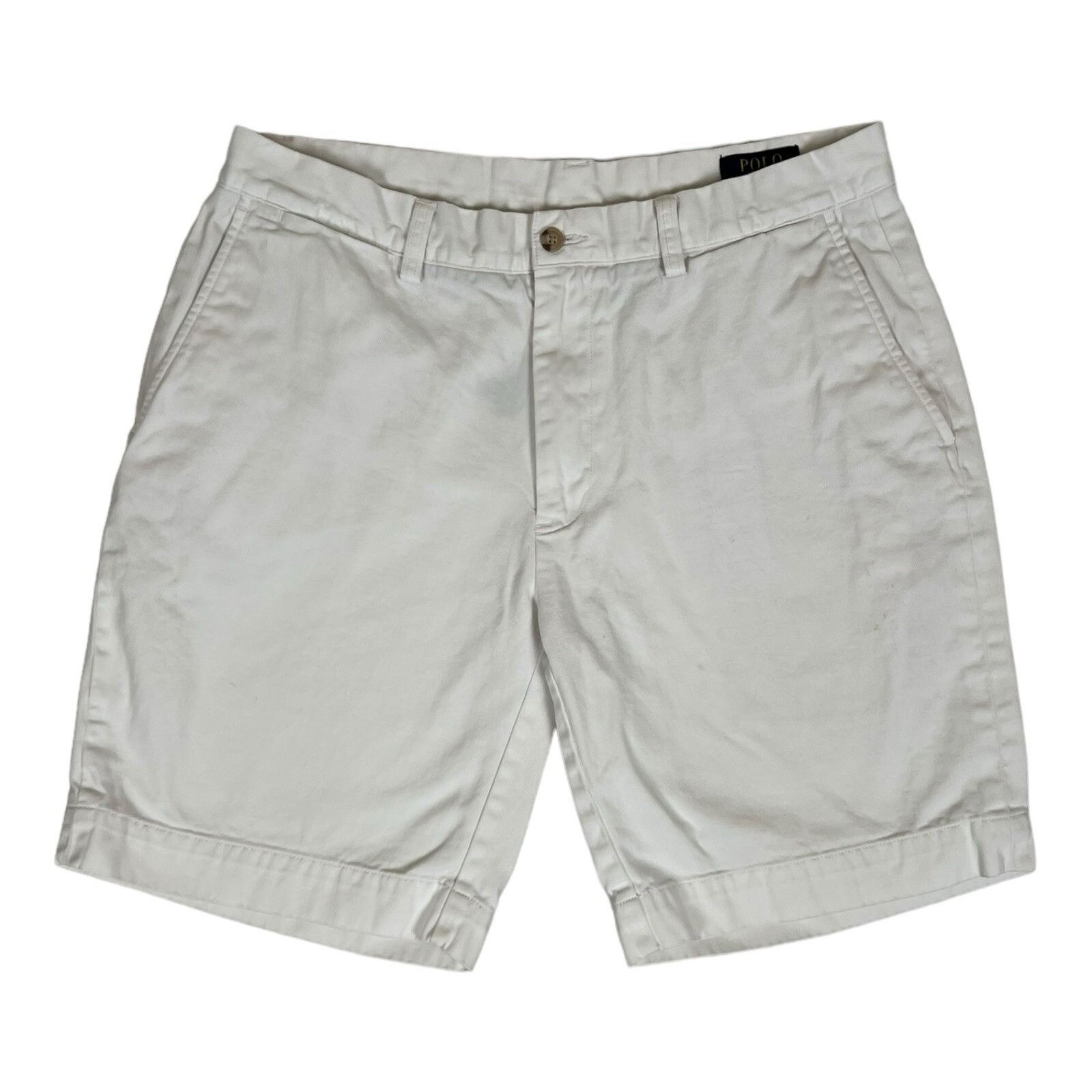 Polo Ralph Lauren Polo Ralph Lauren White Chino Shorts Size 32 Y2K Size US 32 / EU 48 - 1 Thumbnail