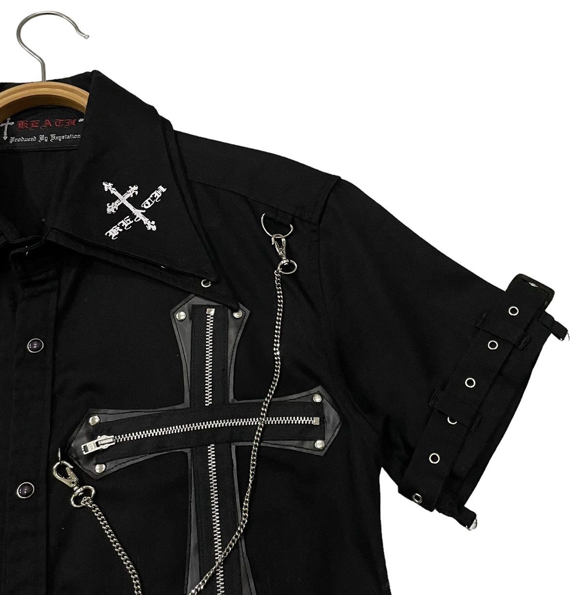 Le Grande Bleu (L.G.B.) Vintage Reach Keystation Bondage Punk Seditionaries Shirt Size US M / EU 48-50 / 2 - 2 Thumbnail