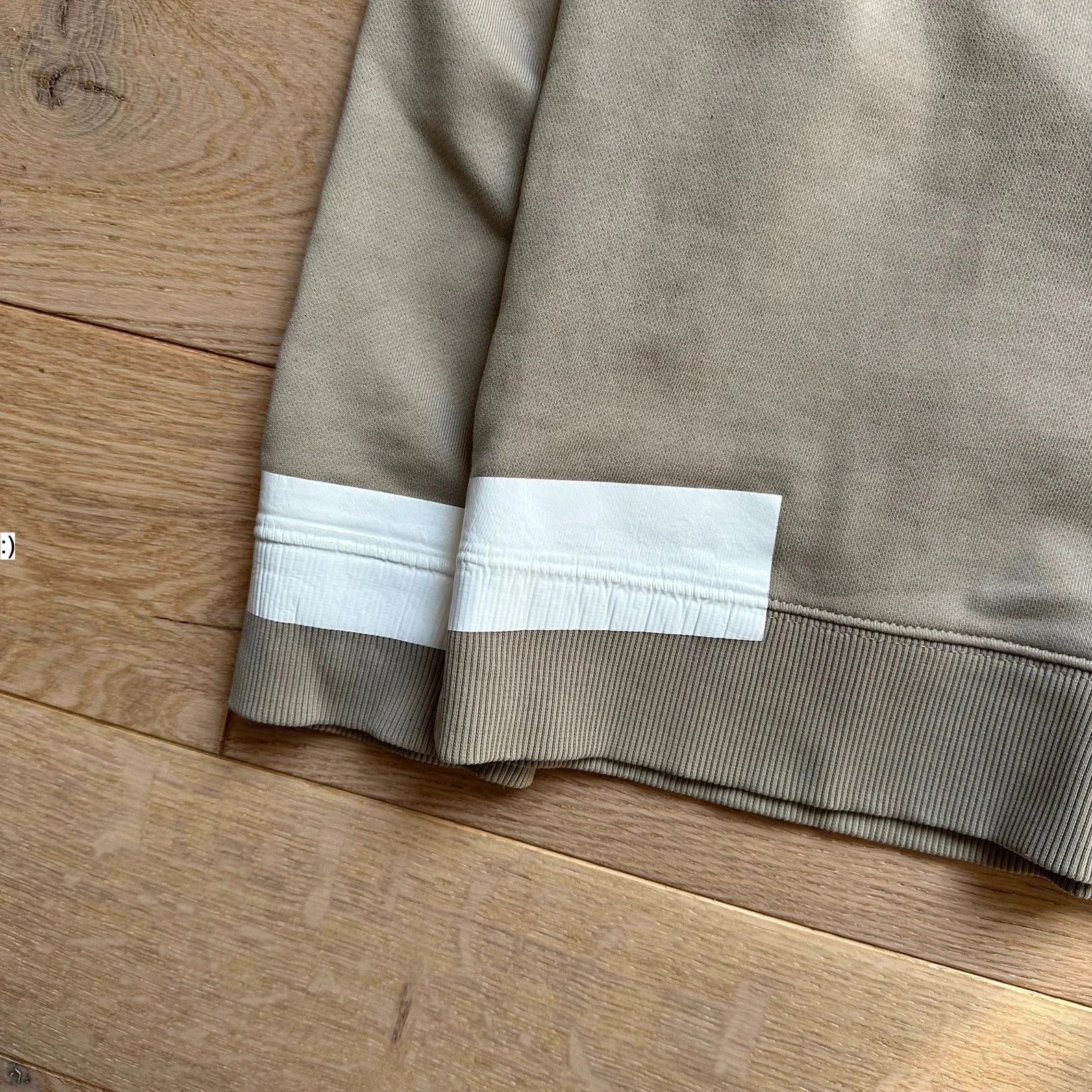 Fred Perry × Raf Simons Hoodie Raf Simons Fred Perry Tape Details Soft Grey Size US M / EU 48-50 / 2 - 6 Thumbnail