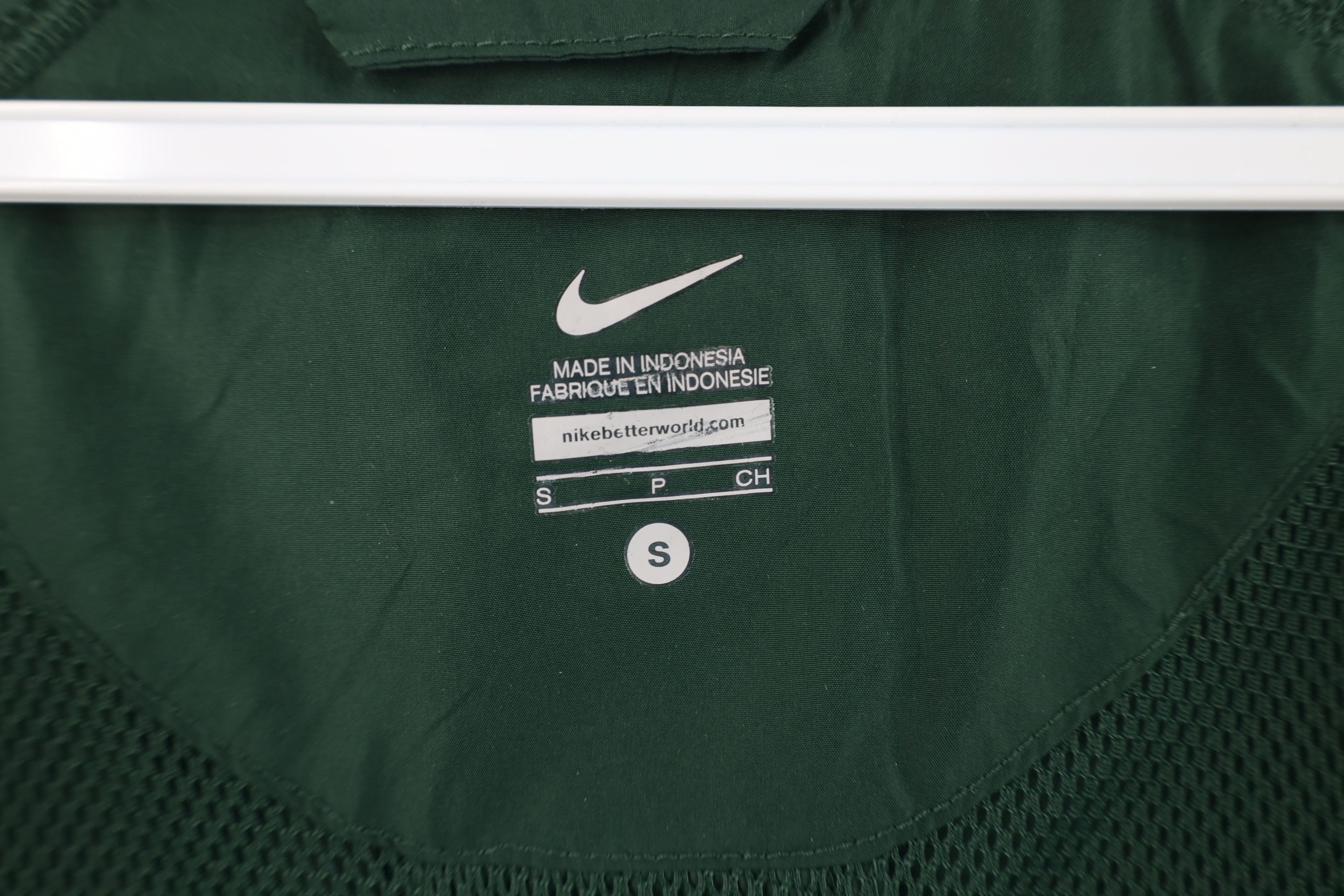 Nike × Vintage Nike Michigan State University Windbreaker Jacket Green Size S / US 4 / IT 40 - 10 Thumbnail