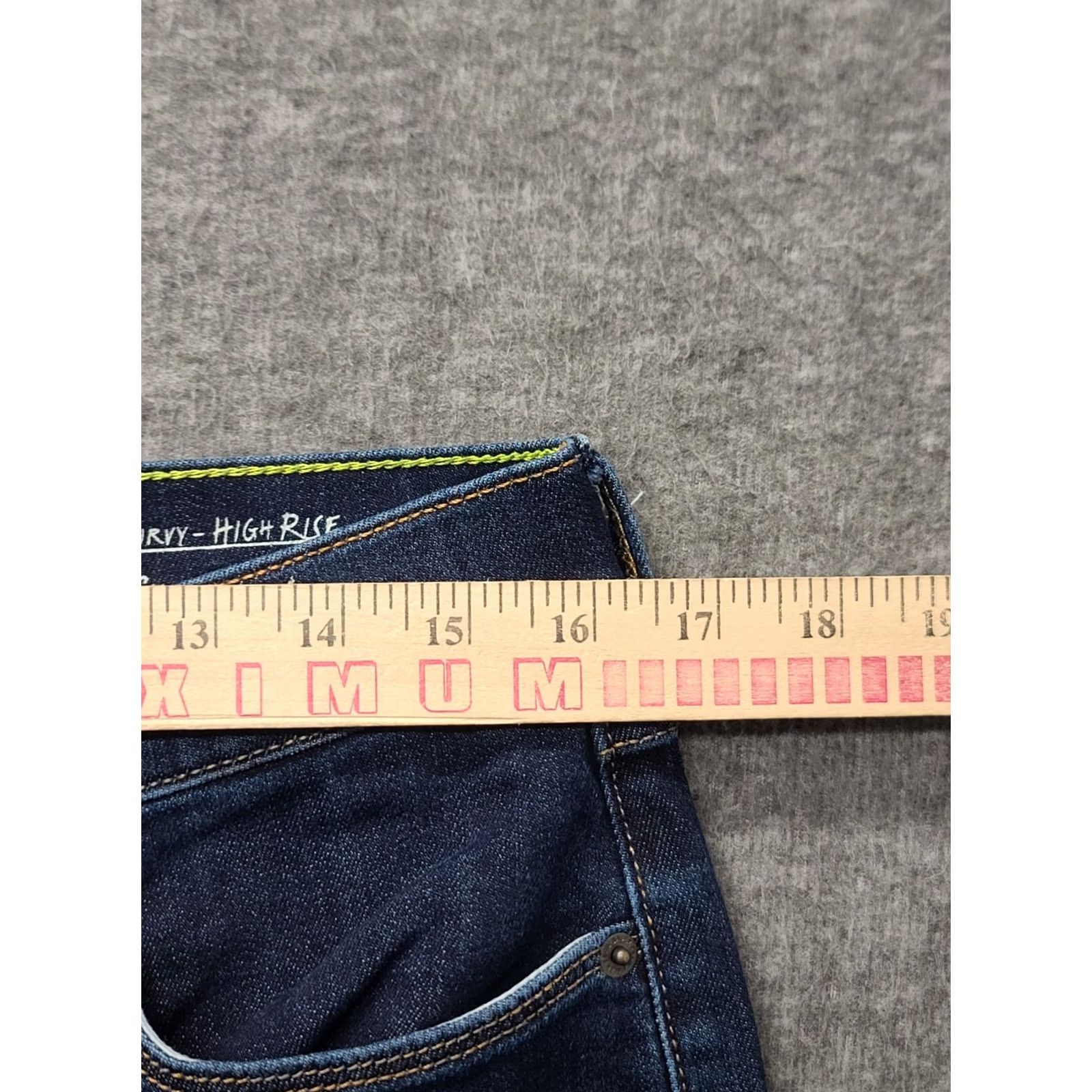 Eddie Bauer Eddie Bauer Jeans Womens 14x27 Travex Guide Pro Curvy Fit High Rise Skinny Leg Denim Blue 14 Regular Inseam 27" Slim Pockets Stretch Size 36" / US 14 / IT 50 - 4 Thumbnail