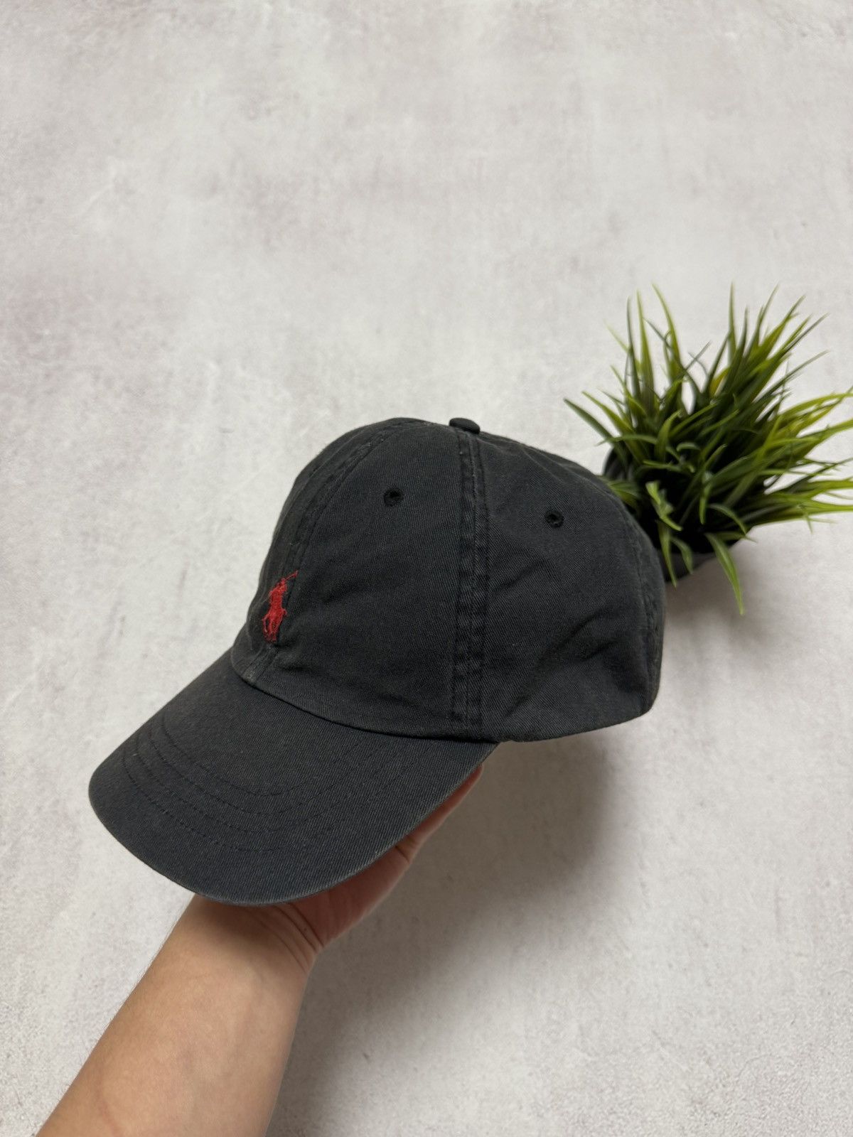 Polo Ralph Lauren × Vintage SICK Polo Ralph Lauren Cap Hat Black Mens Red Horse Y2K 90s Size ONE SIZE - 2 Thumbnail