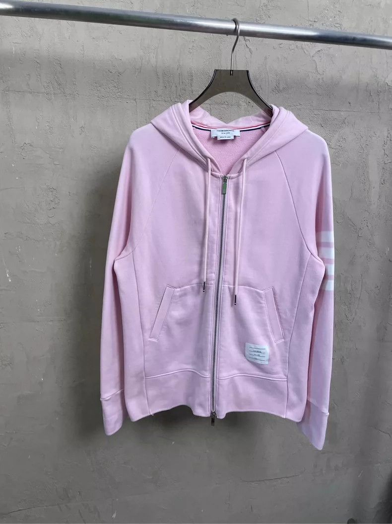 Thom Browne Thom Browne size4 Sakura pink zipper jacket sweater Size US XL / EU 56 / 4 - 1 Thumbnail