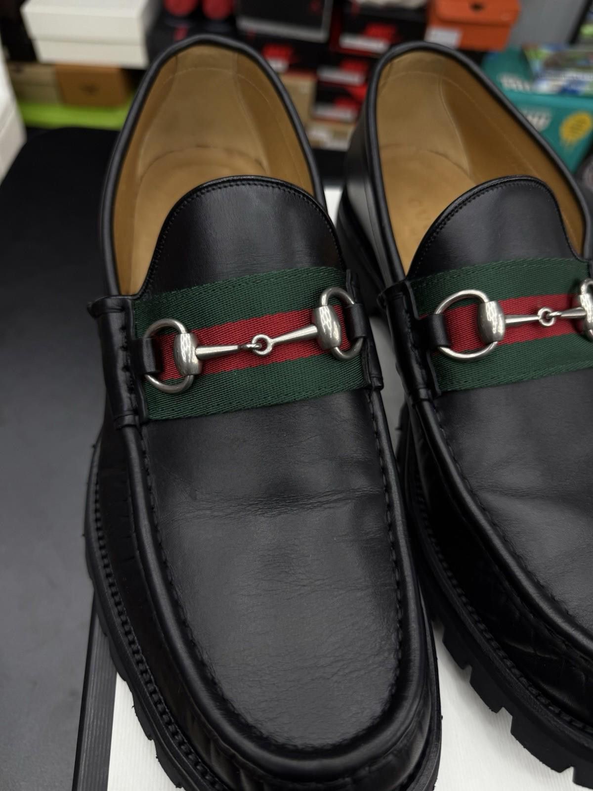 Gucci Men’s Gucci Dress Loafers Sneakers Leather $950 10G/10.5US Size US 10.5 / EU 43-44 - 5 Thumbnail