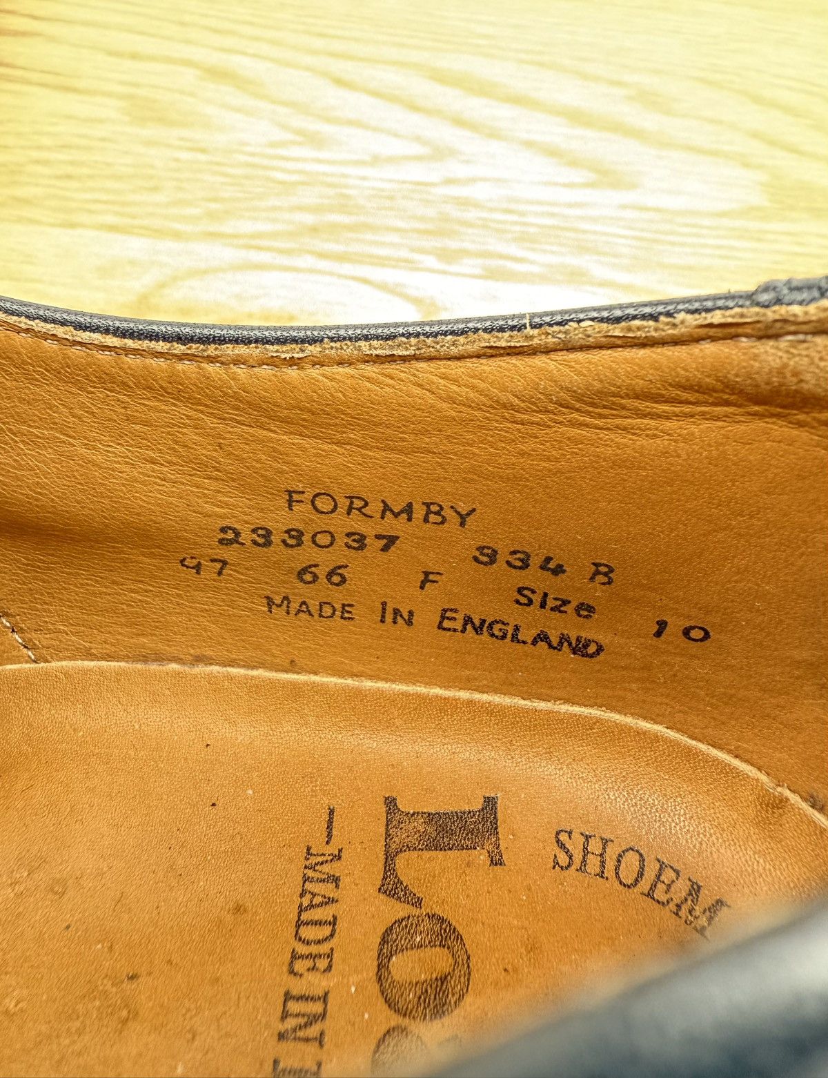 Loake LOAKE Derby Leather Shoes FORMBY Black Men’s Handmade Size US 11 / EU 44 - 14 Thumbnail