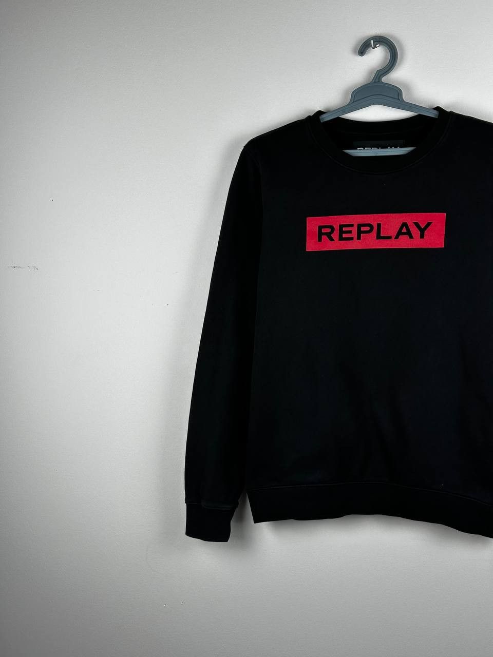 Replay Replay Casual Black Logo Sweatshirt Size US L / EU 52-54 / 3 - 2 Thumbnail