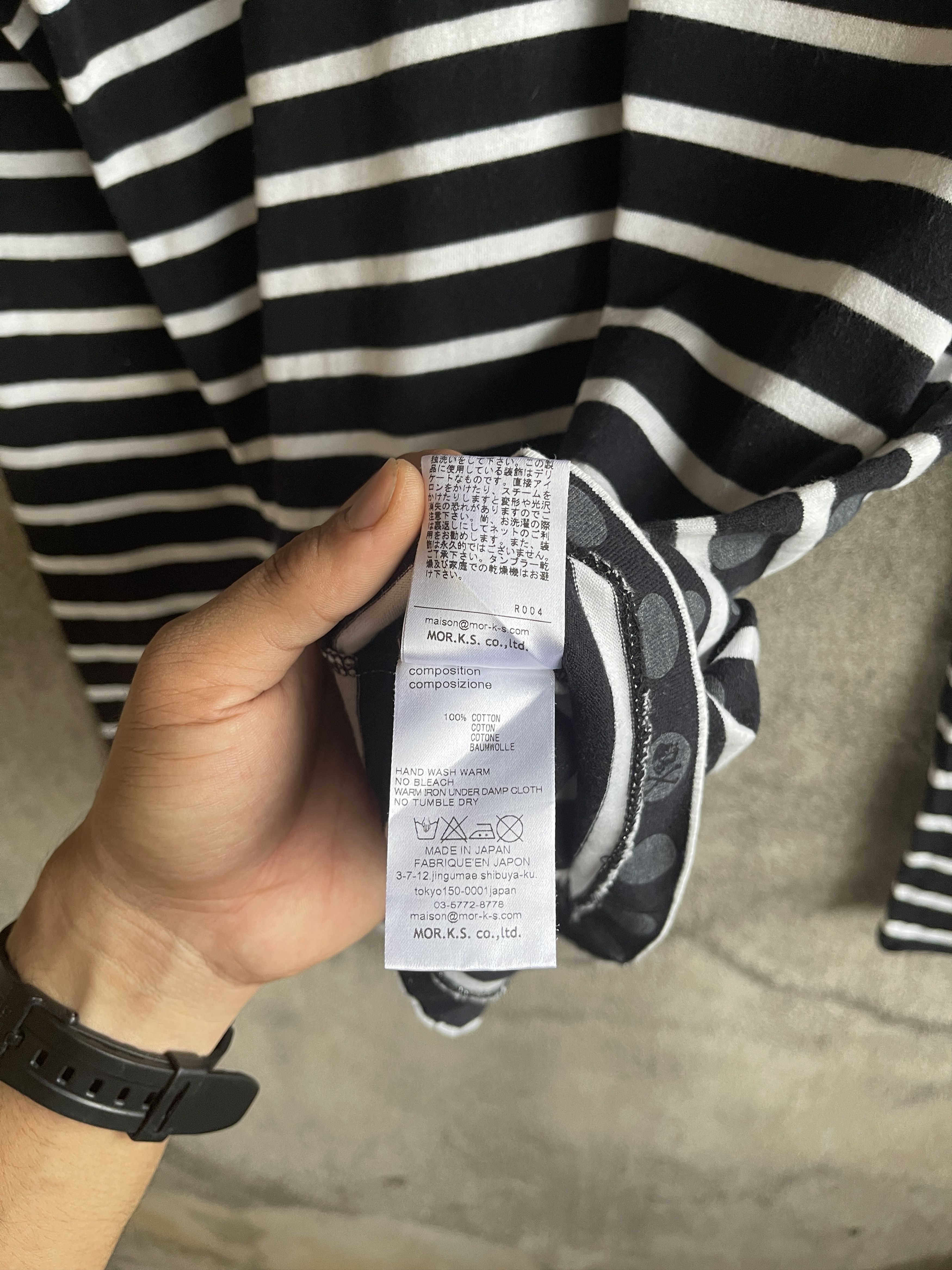 FranCisT MOR.K.S Vintage🔥FRANCIS.T.MOR.K.S🔥Striped V Neck Long Sleeve Tee Size US S / EU 44-46 / 1 - 12 Thumbnail